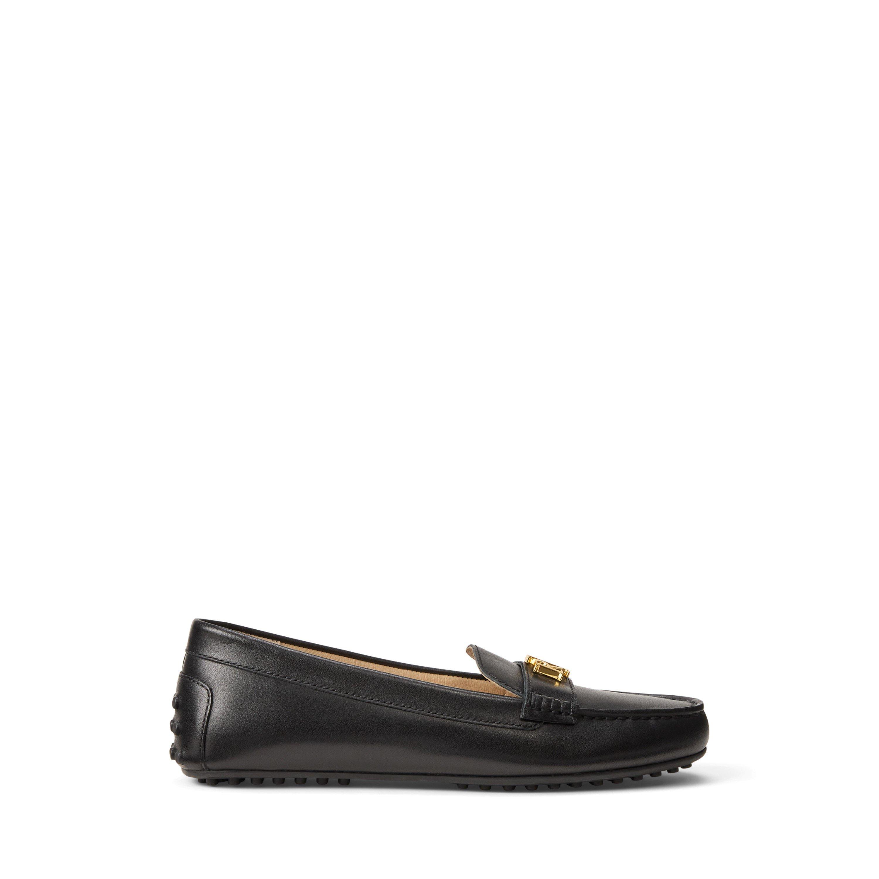 Lauren By Ralph Lauren Women's Black Barnsbury Driver Shoe - 7 (40.5)