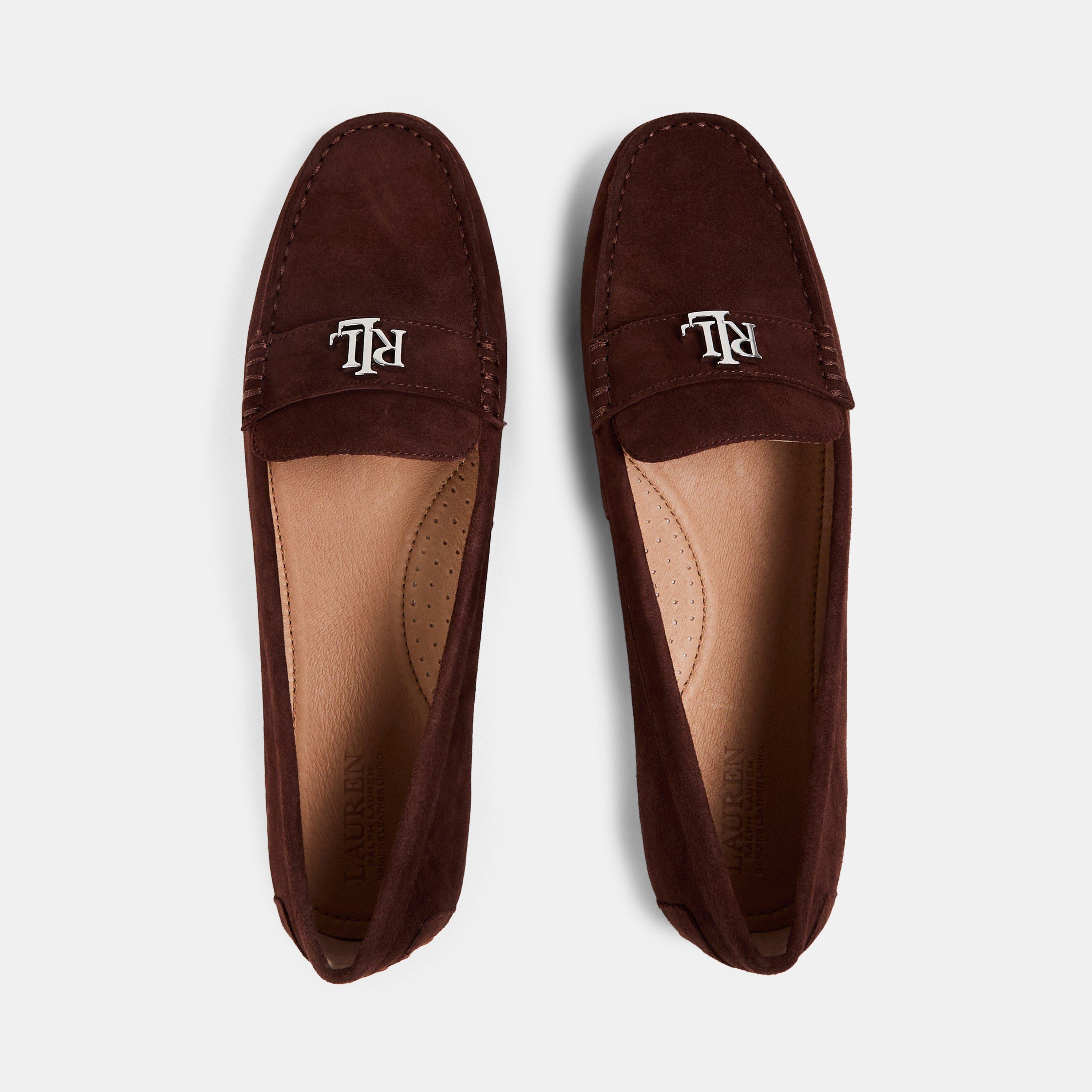 Dark Hickory - Lauren by Ralph Lauren - Barnsbury Driver Shoe Womens - 6