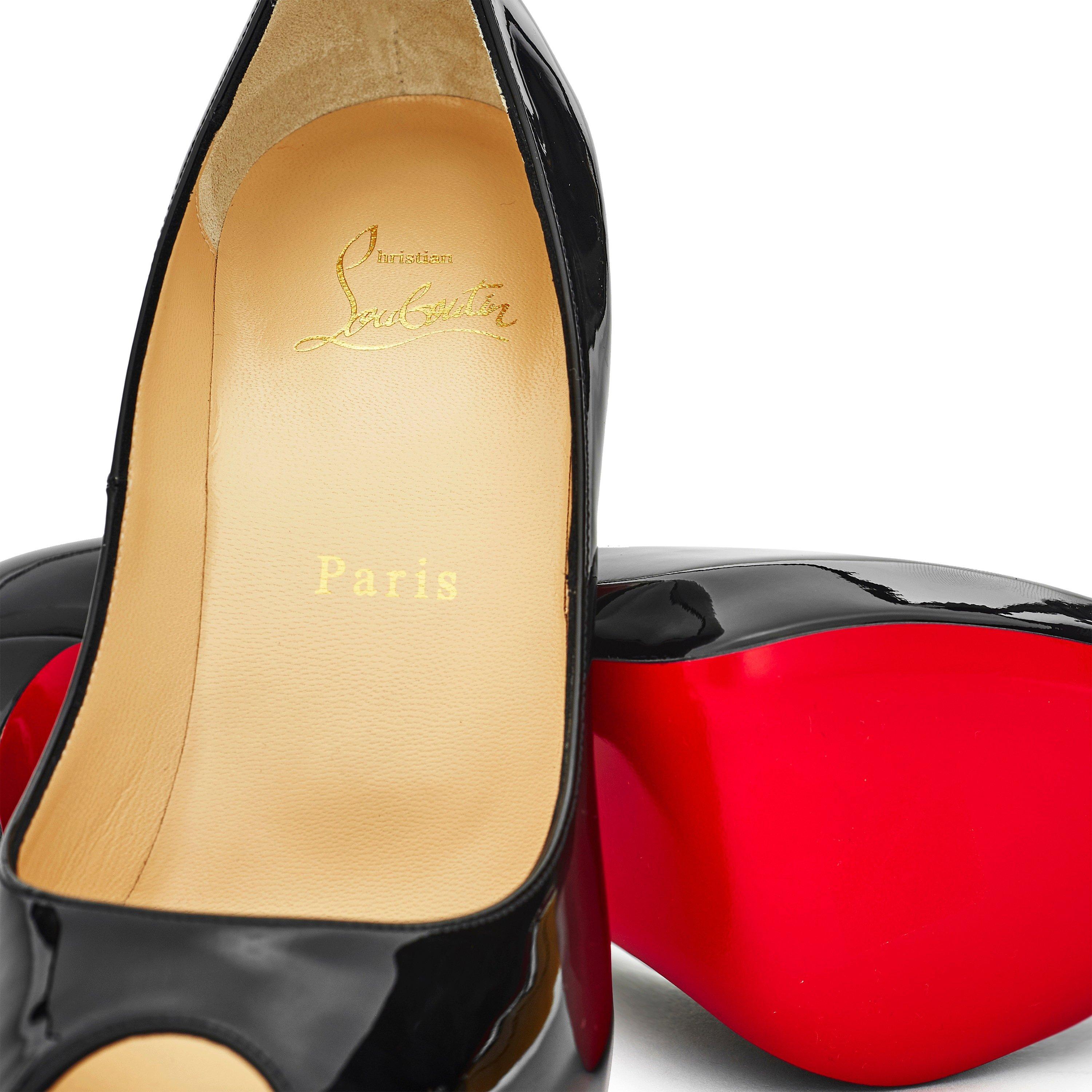 Black BK01 - Christian Louboutin - New Very Privé 120mm Open Toe Pumps - 4