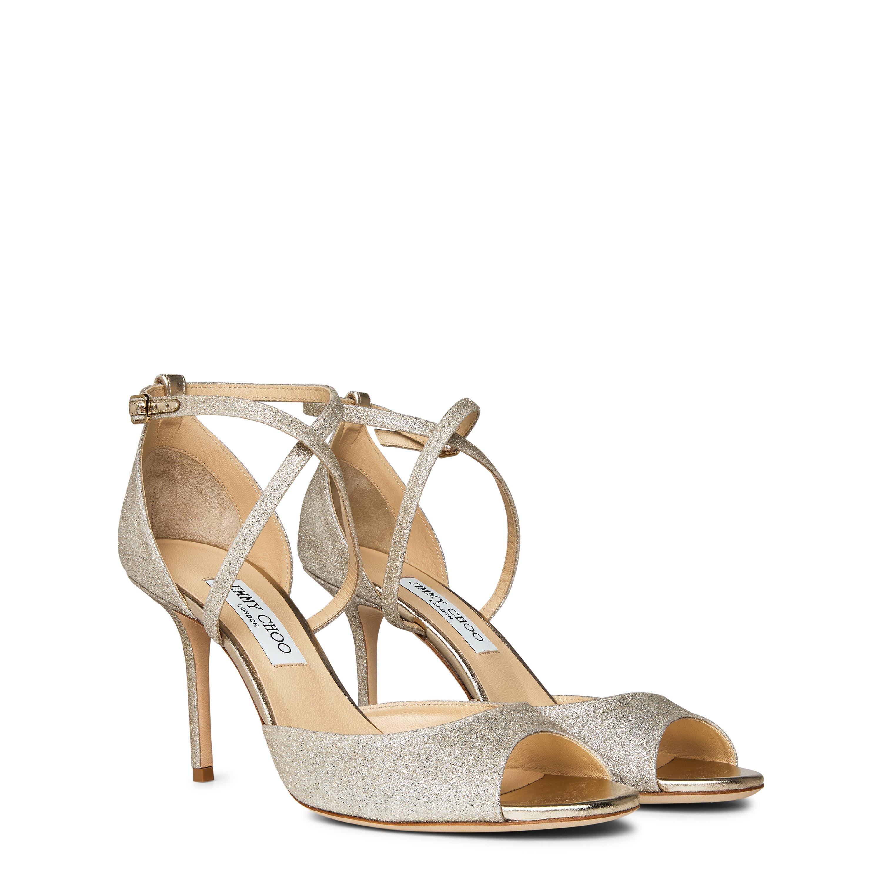 Platinum Ice - Jimmy Choo - Emsy 85 Sandals - 4