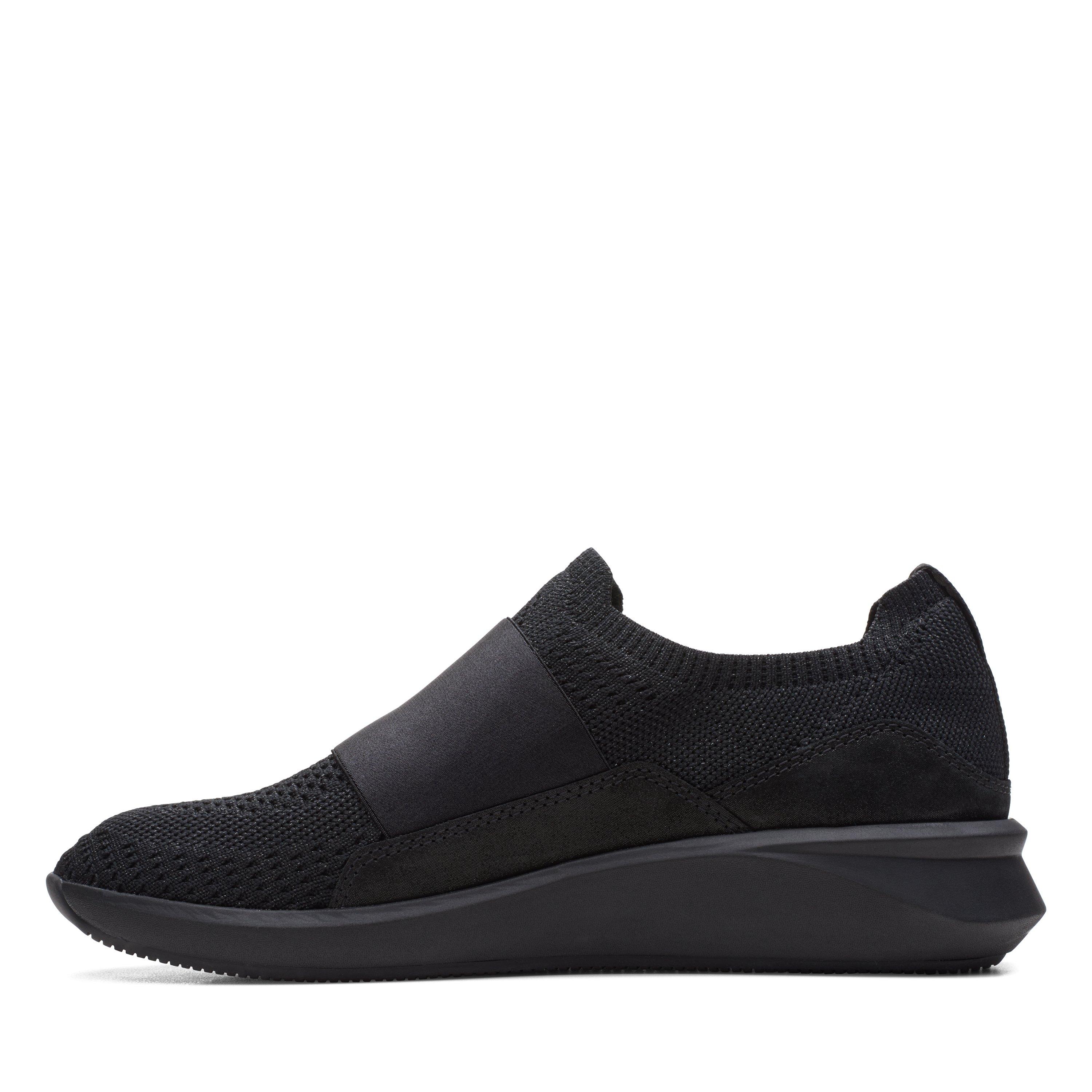 Black Combi - Clarks - Women's Slip On Trainers - 5