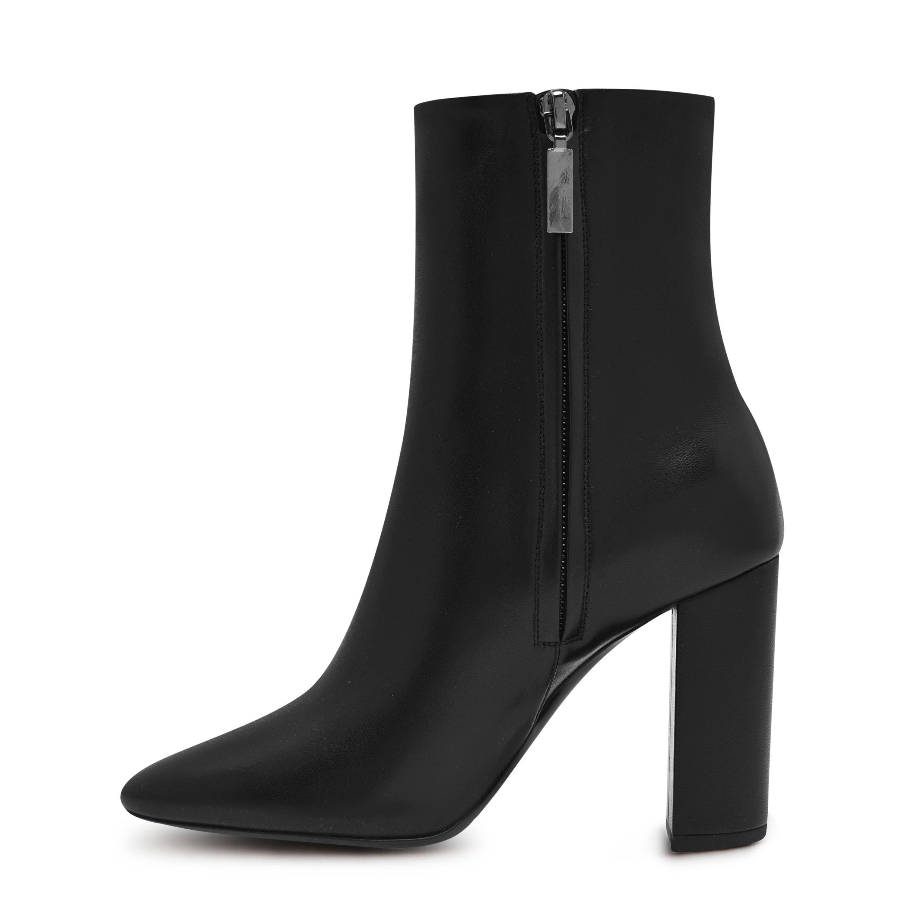 Black 1000 - Saint Laurent - Lou Heeled Ankle Boots - 3