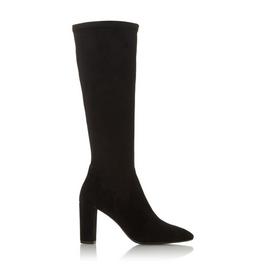 Dune London Siren High Block Heel Pointed Toe Boots