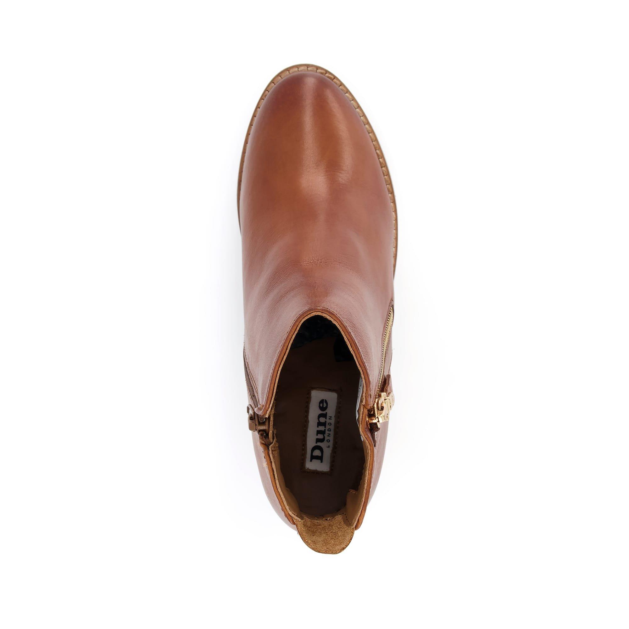 Tan Lth 511 - Dune London - Paice Ankle Boots - 4