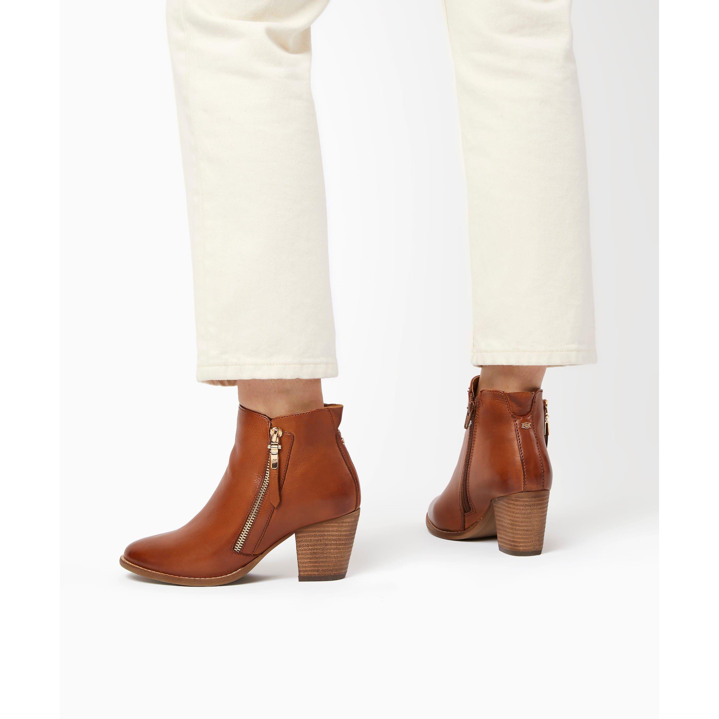 Tan Lth 511 - Dune London - Paice Ankle Boots - 5