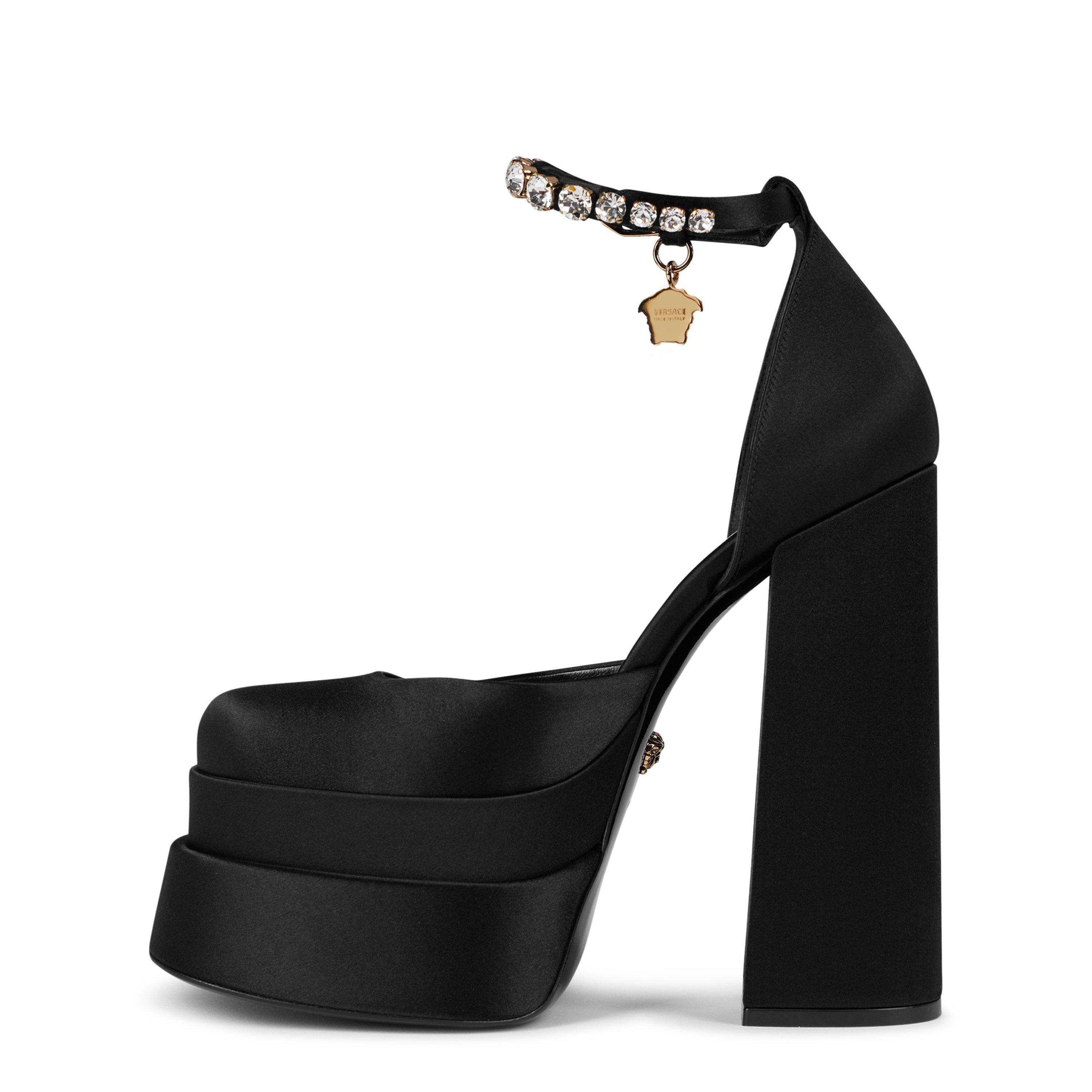 Black 1B00V - Versace - Medusa Aevitas Platform Pumps - 3