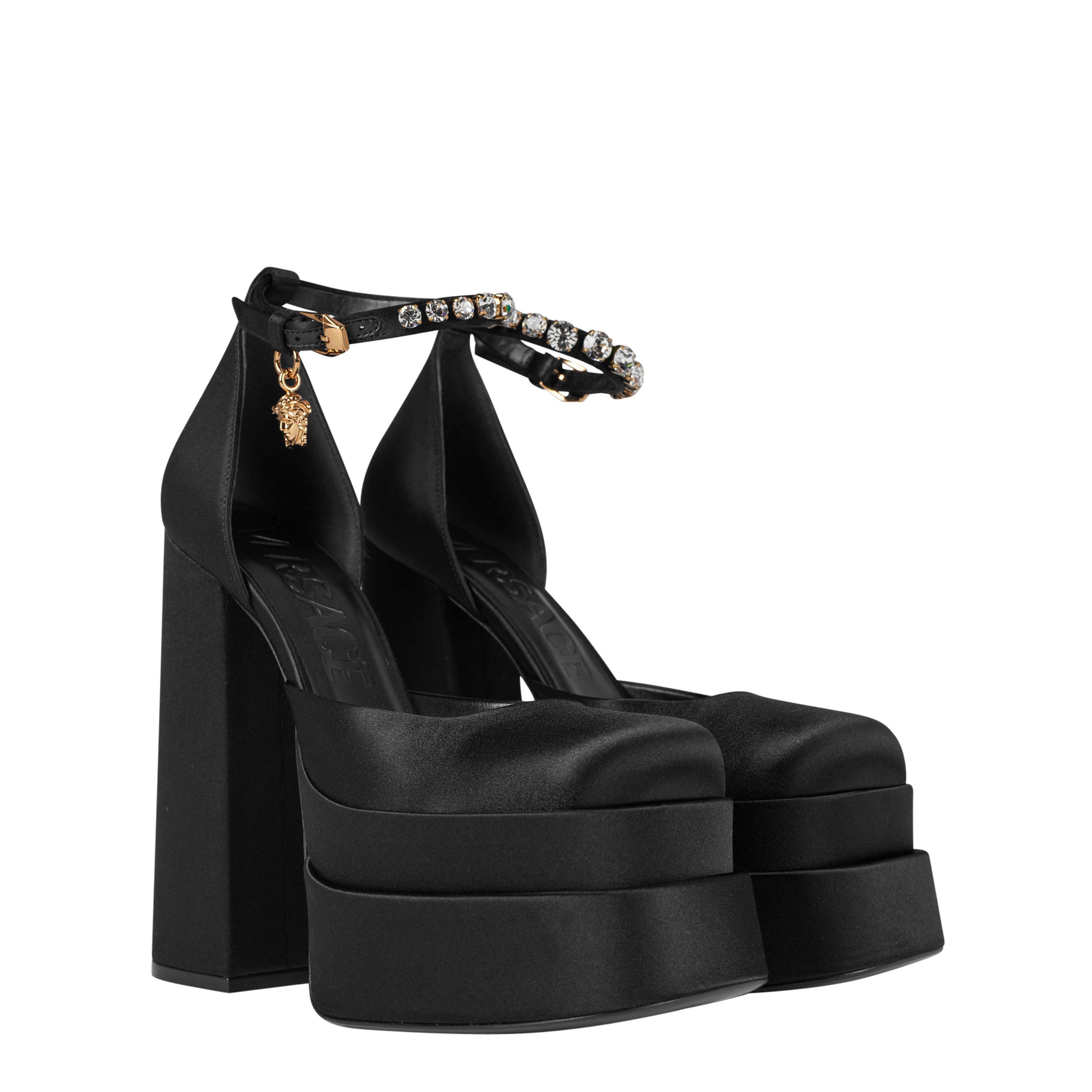 Black 1B00V - Versace - Medusa Aevitas Platform Pumps - 4