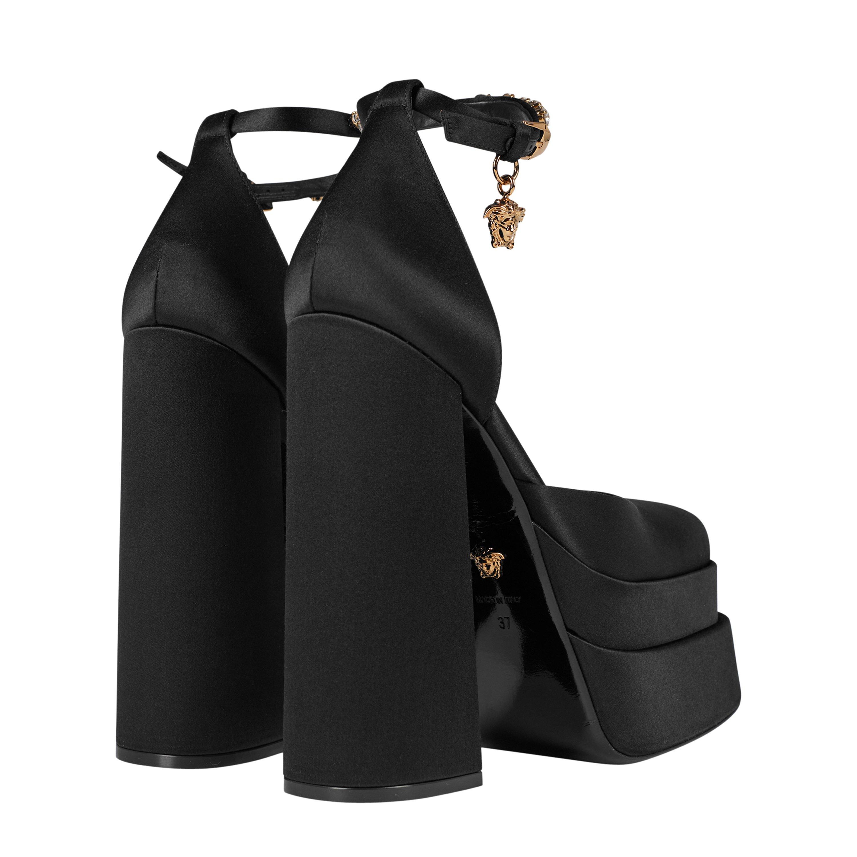 Black 1B00V - Versace - Medusa Aevitas Platform Pumps - 5