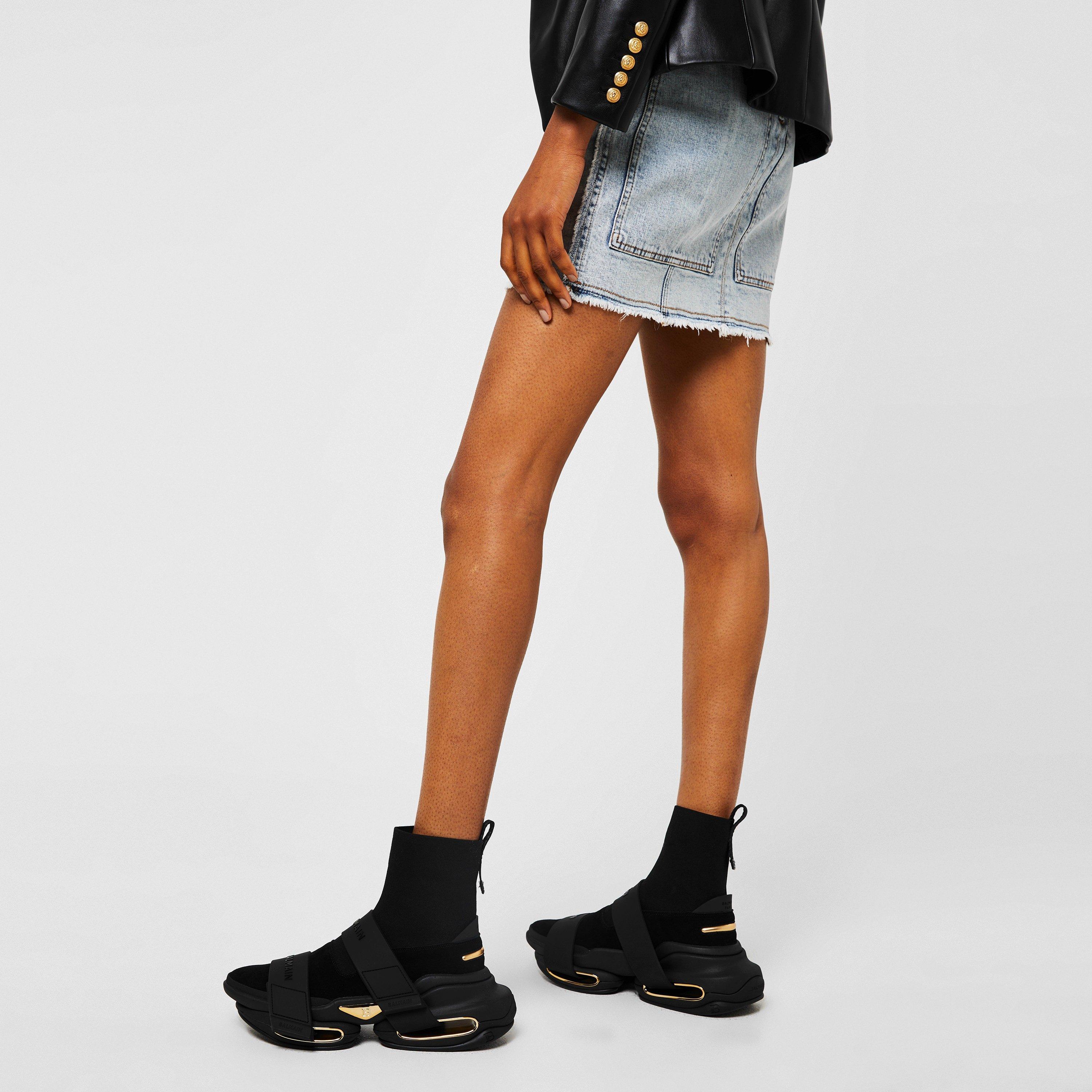 Black 0PA - Balmain - Bold Sock Sneaker - 2