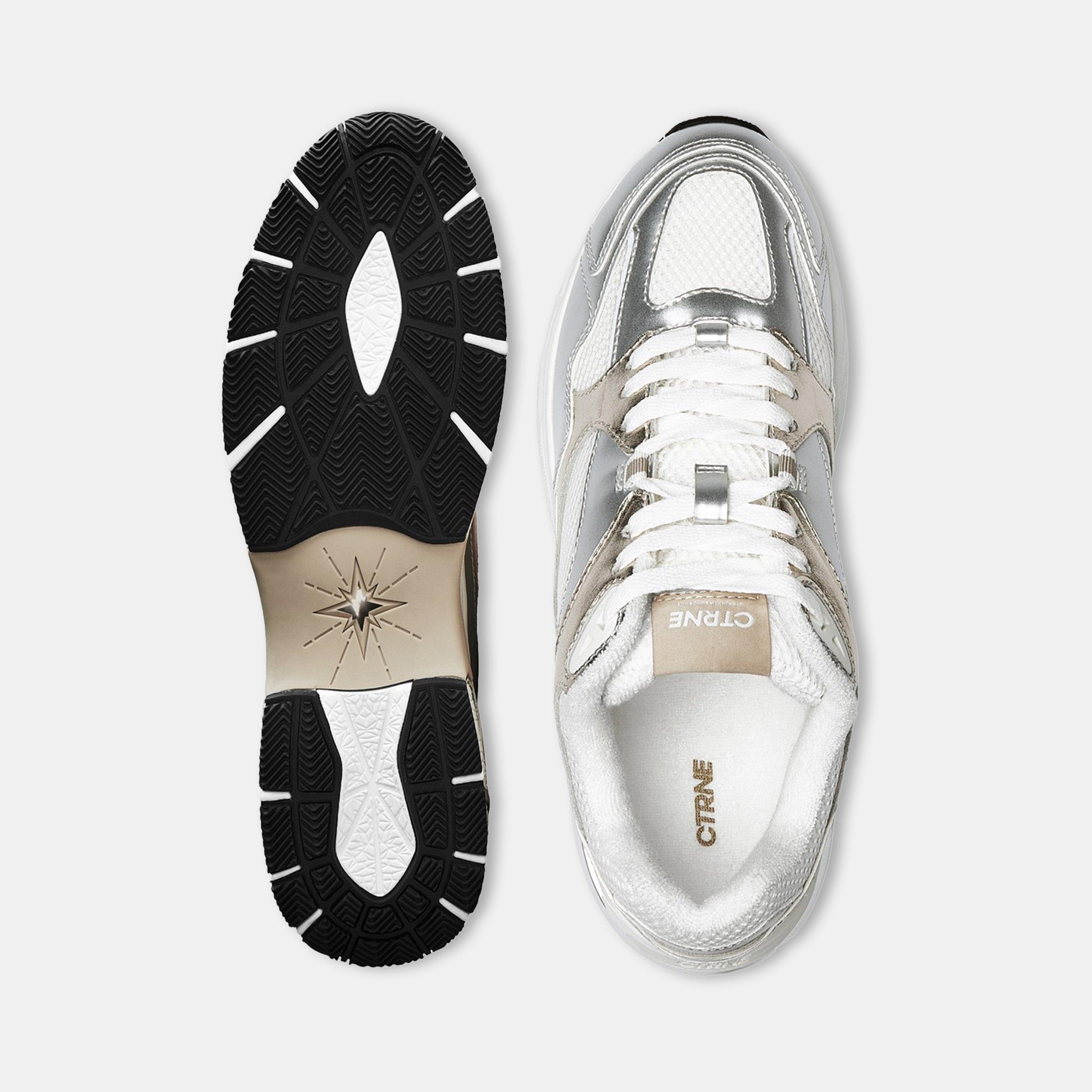 Slvr/Wht/Gold - CTRNE - Ctrne Abundance Sneaker - 5