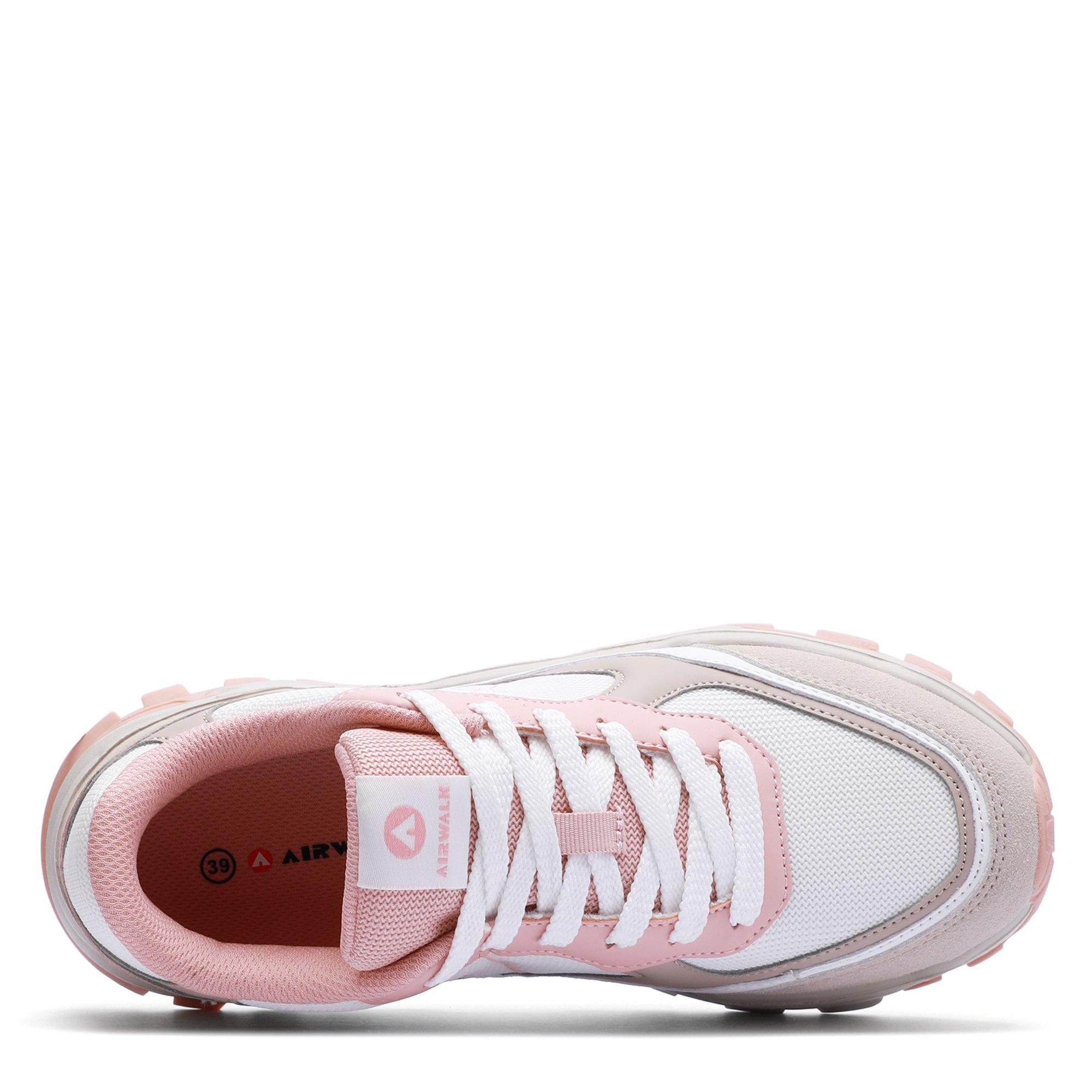 BEIGE / PINK - Airwalk - Women's Eagle Low-Top Trainers - 3