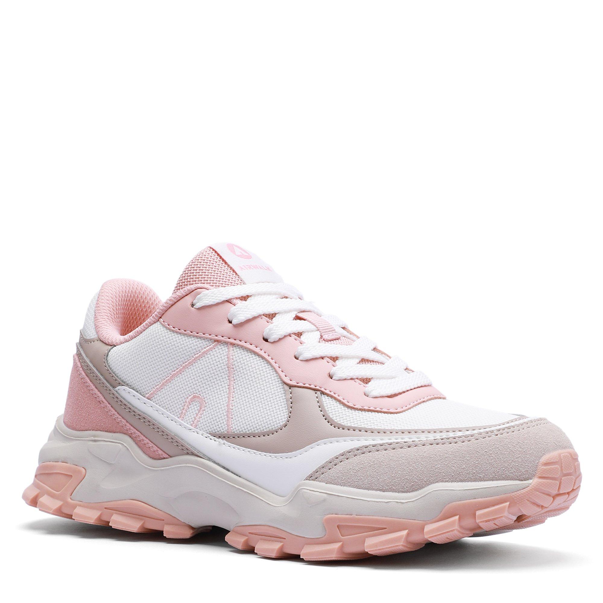 BEIGE / PINK - Airwalk - Women's Eagle Low-Top Trainers - 5