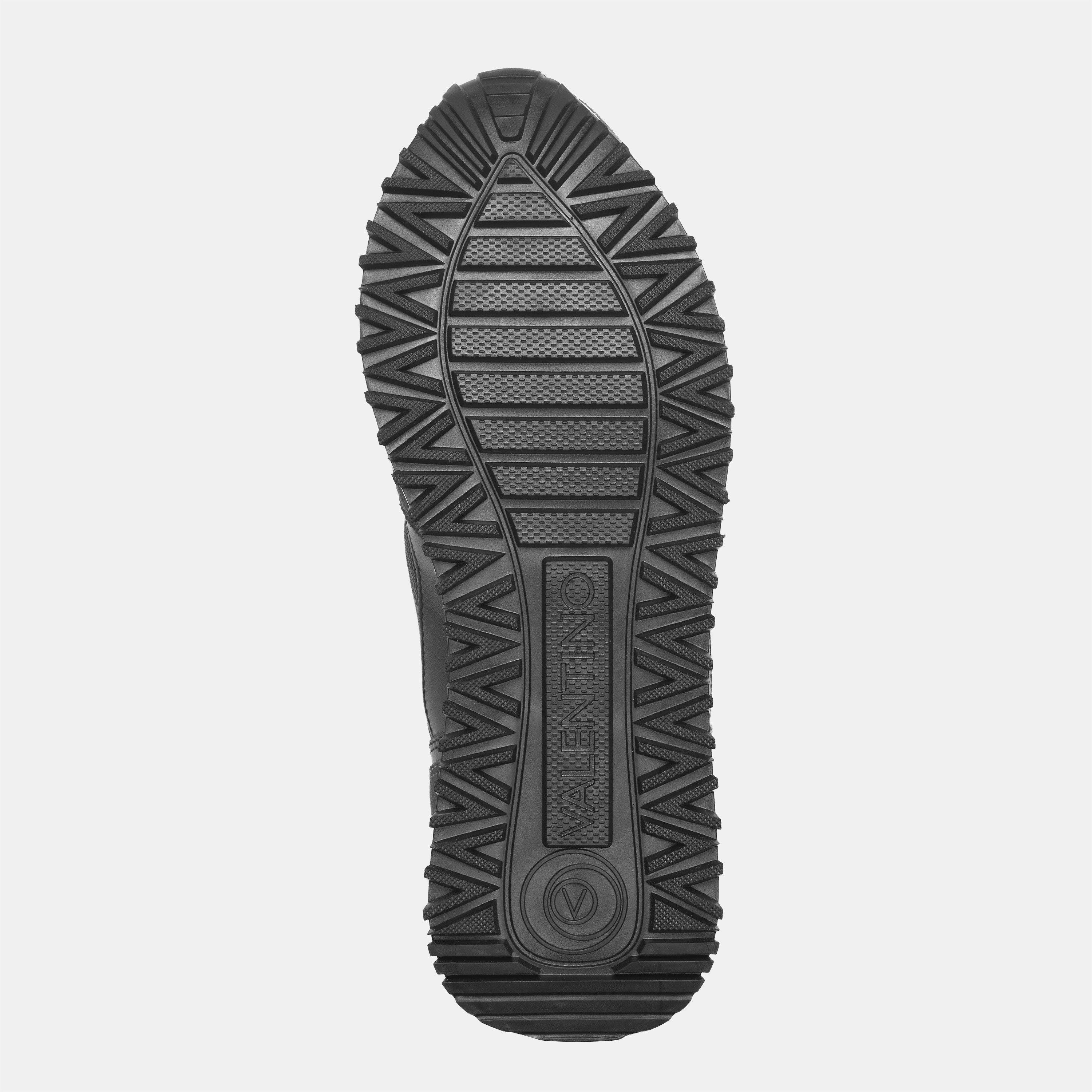 Black/Grey - Valentino - Women's Mars Leather Runners - 6