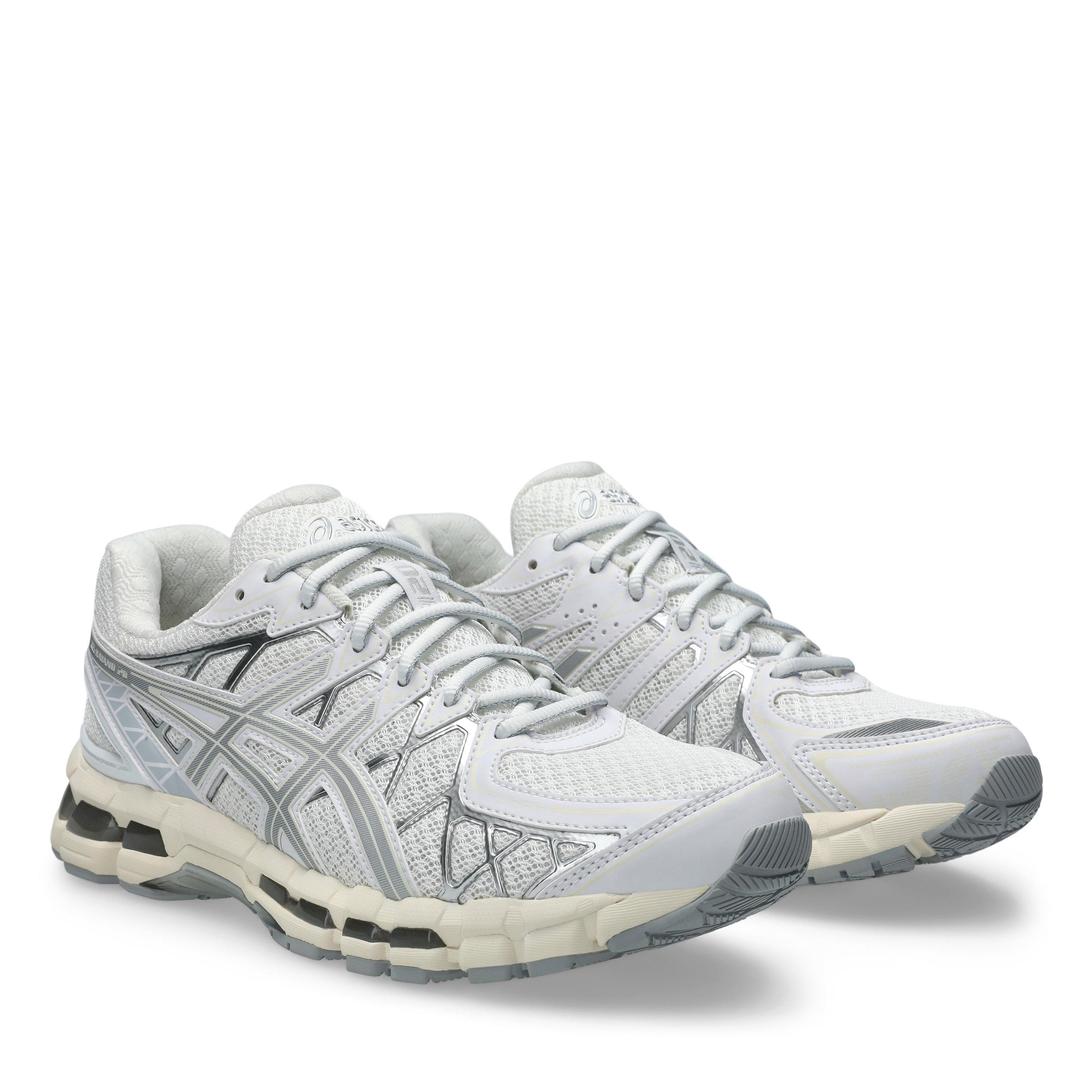 White/Pure Slvr - Asics - Womens Gel-Kayano 20 Sneakers - 4
