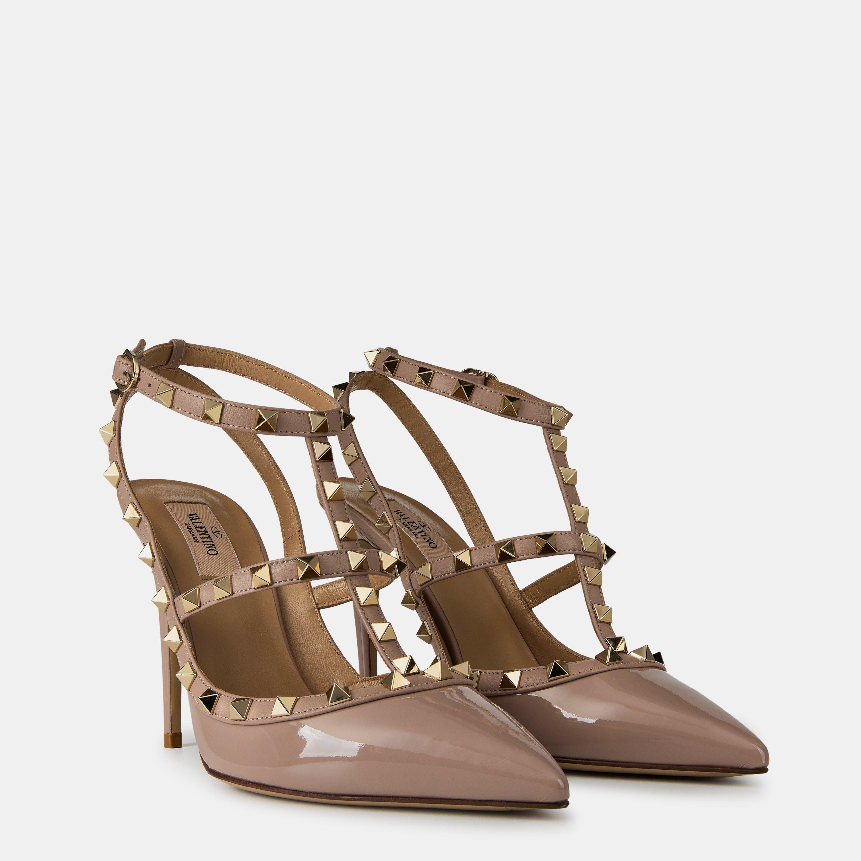 Poudre - Valentino Garavani - Décolleté Rockstud 100mm Pumps - 4
