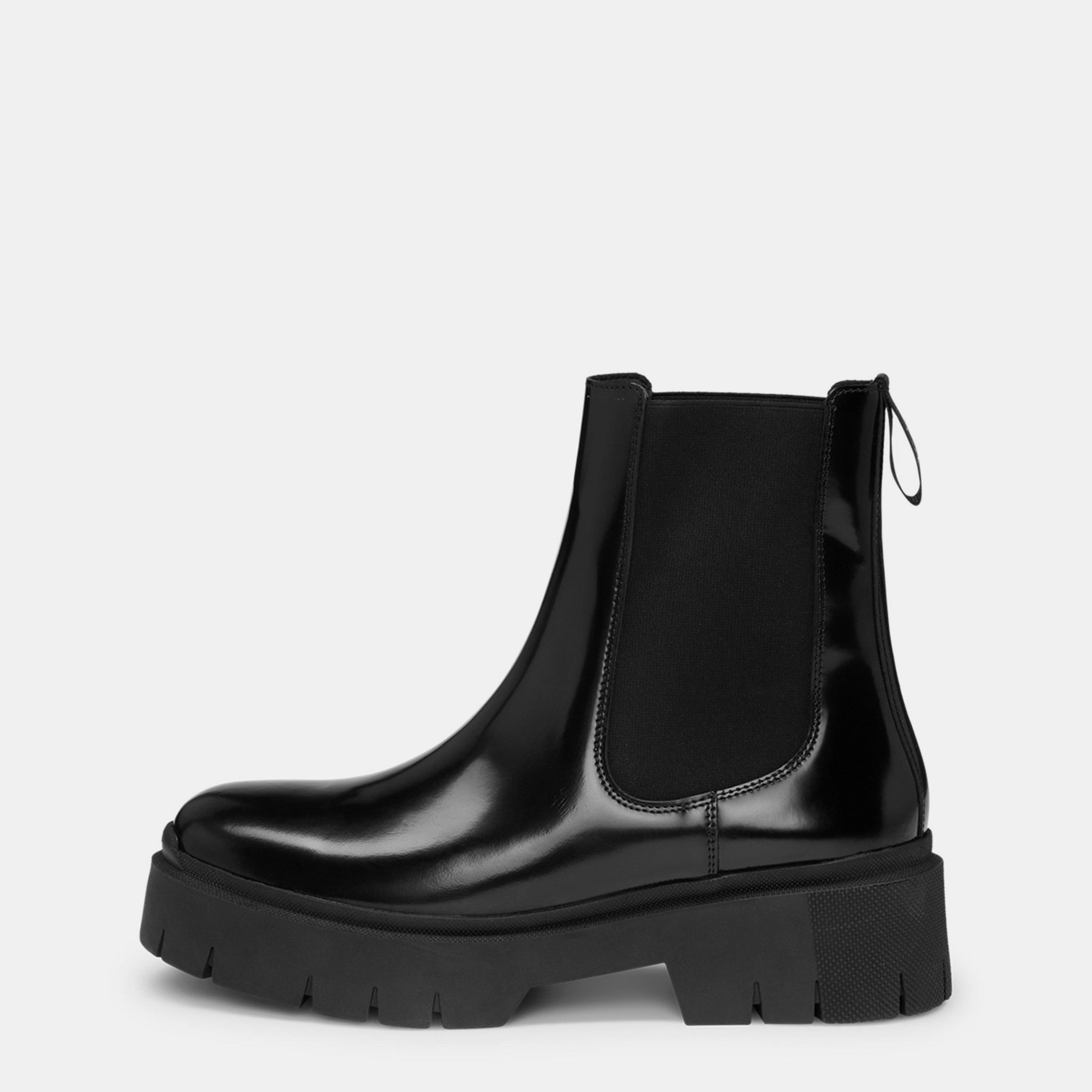 Black - Hugo - Women's Block Heel Chelsea Boots - 2