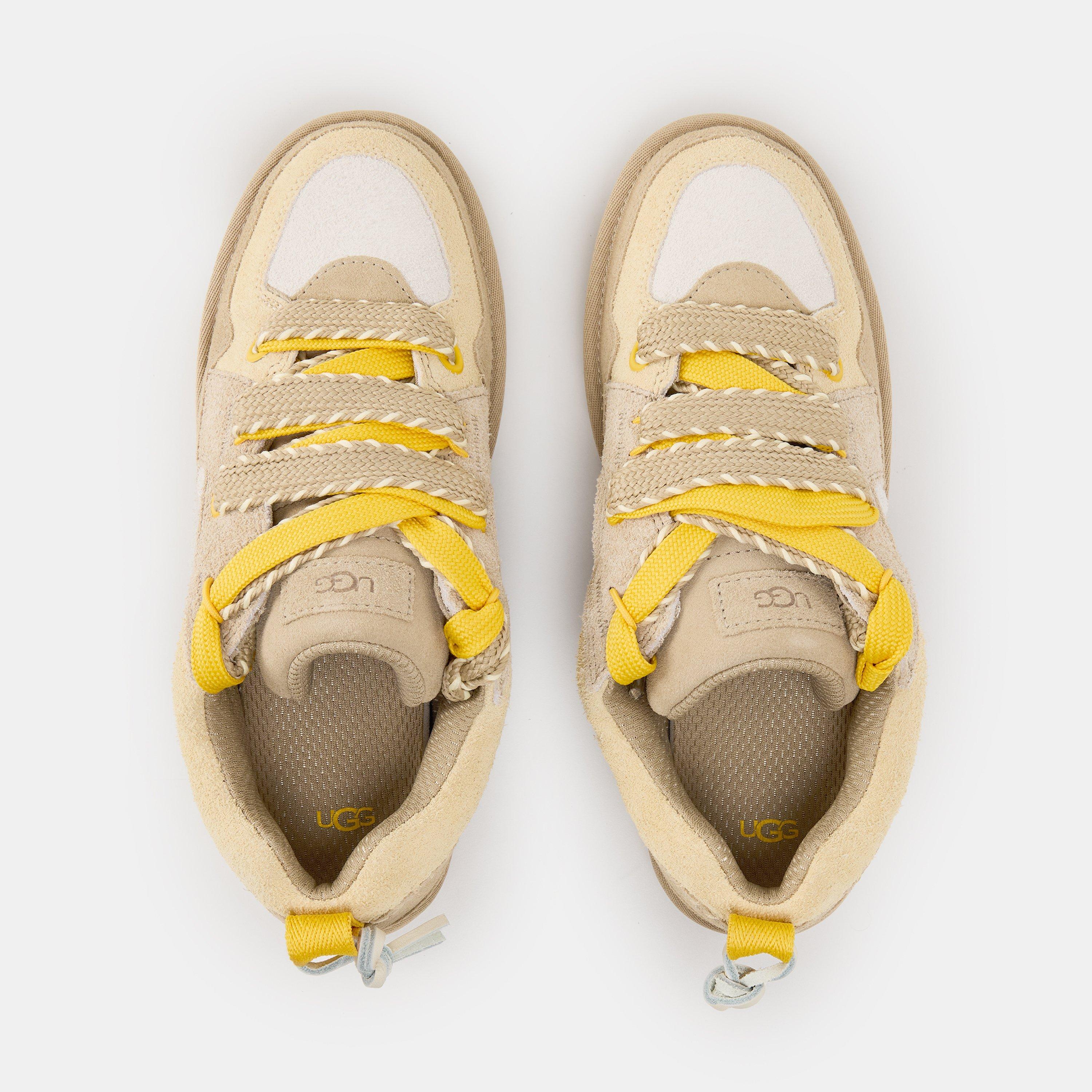 UGG プラットフォームスニーカー ベージュ/イエロー Ugg Women's Lowmel Low-Top Trainers | Cruise Fashion
