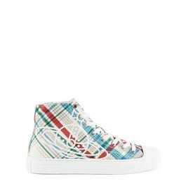 Vivienne Westwood Women's Thin Orb Motif Cotton High Top Trainers