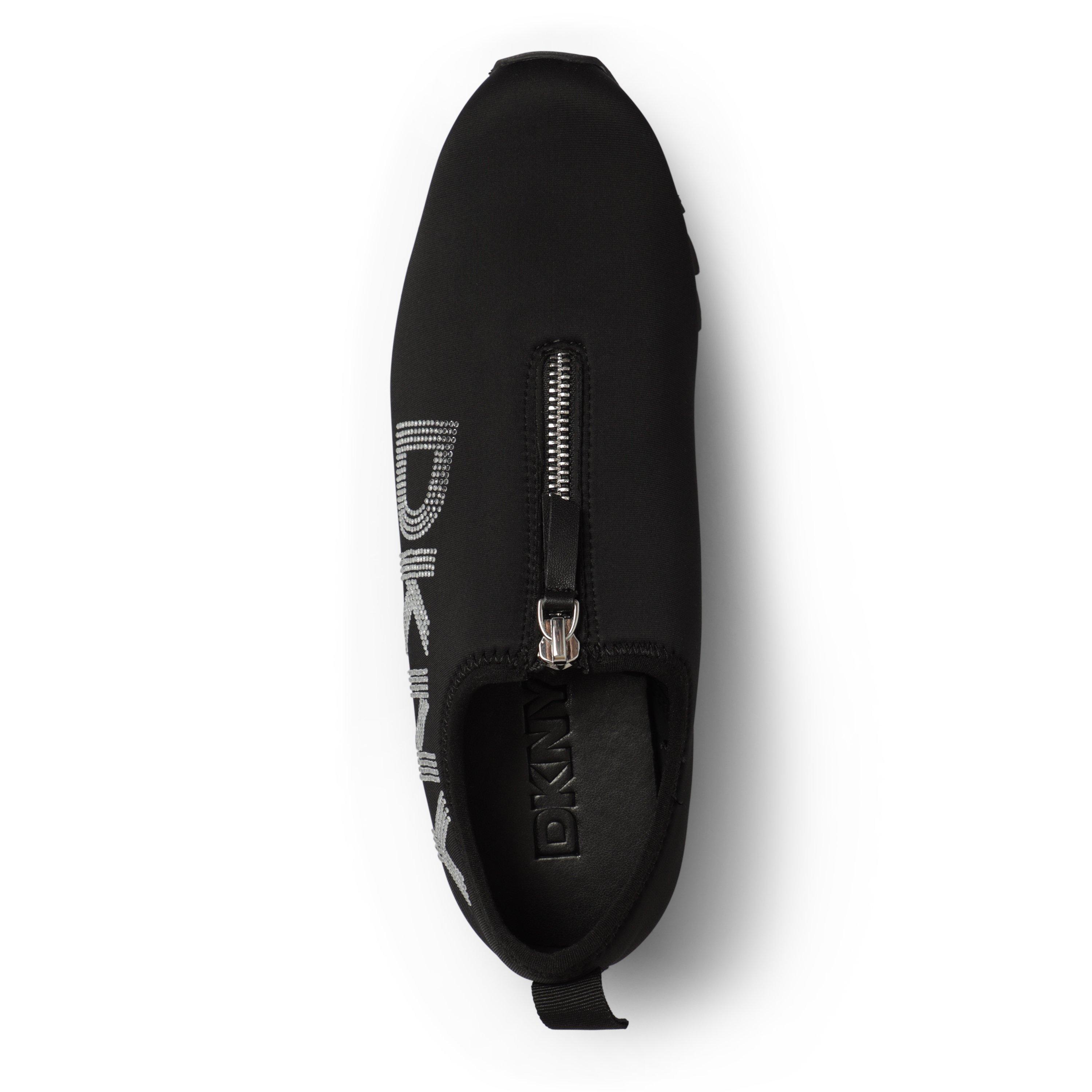 Black - DKNY - Women's Addison Slip on Trainers - 4