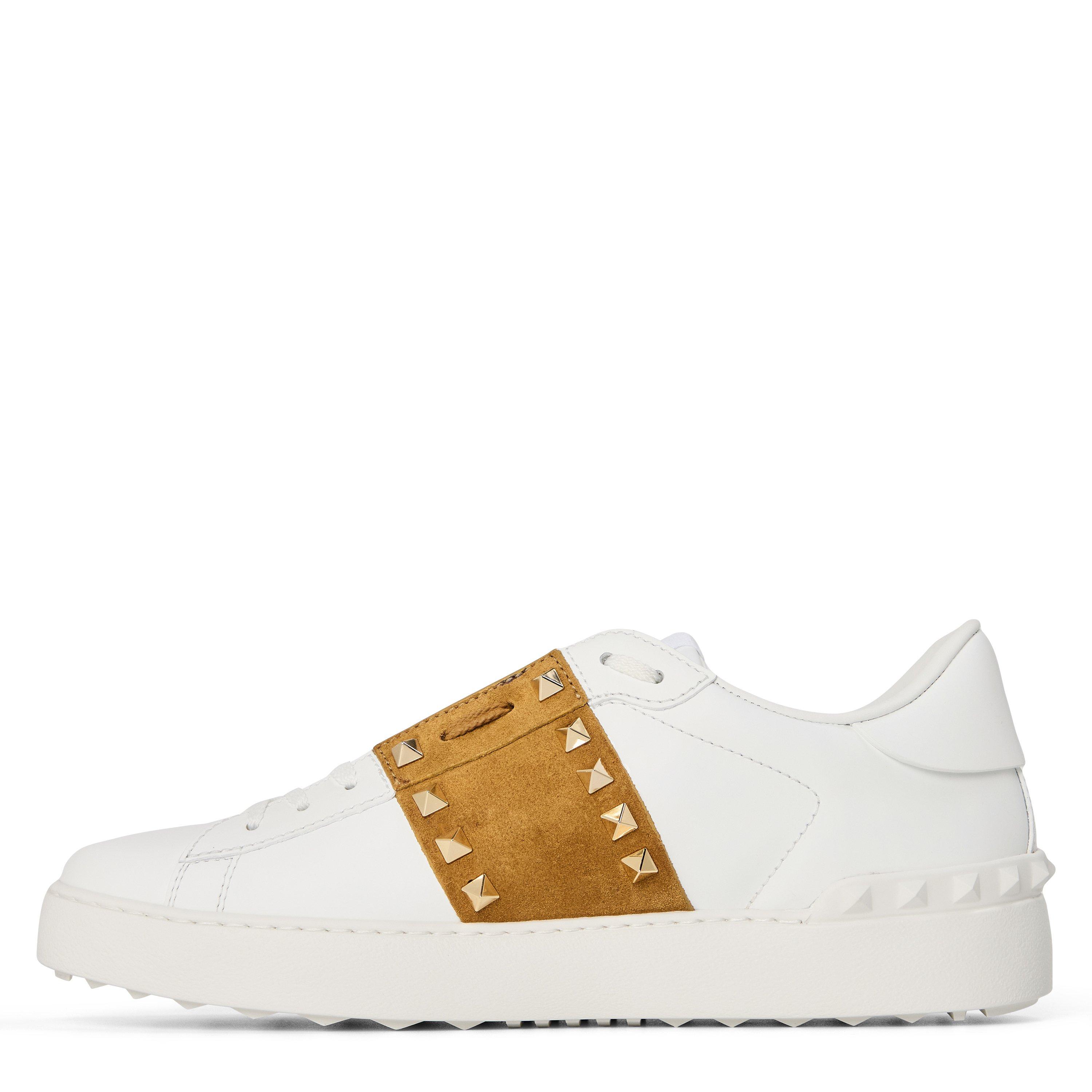 Bianco/Havana - Valentino Garavani - Rockstud Untitled Trainers - 2