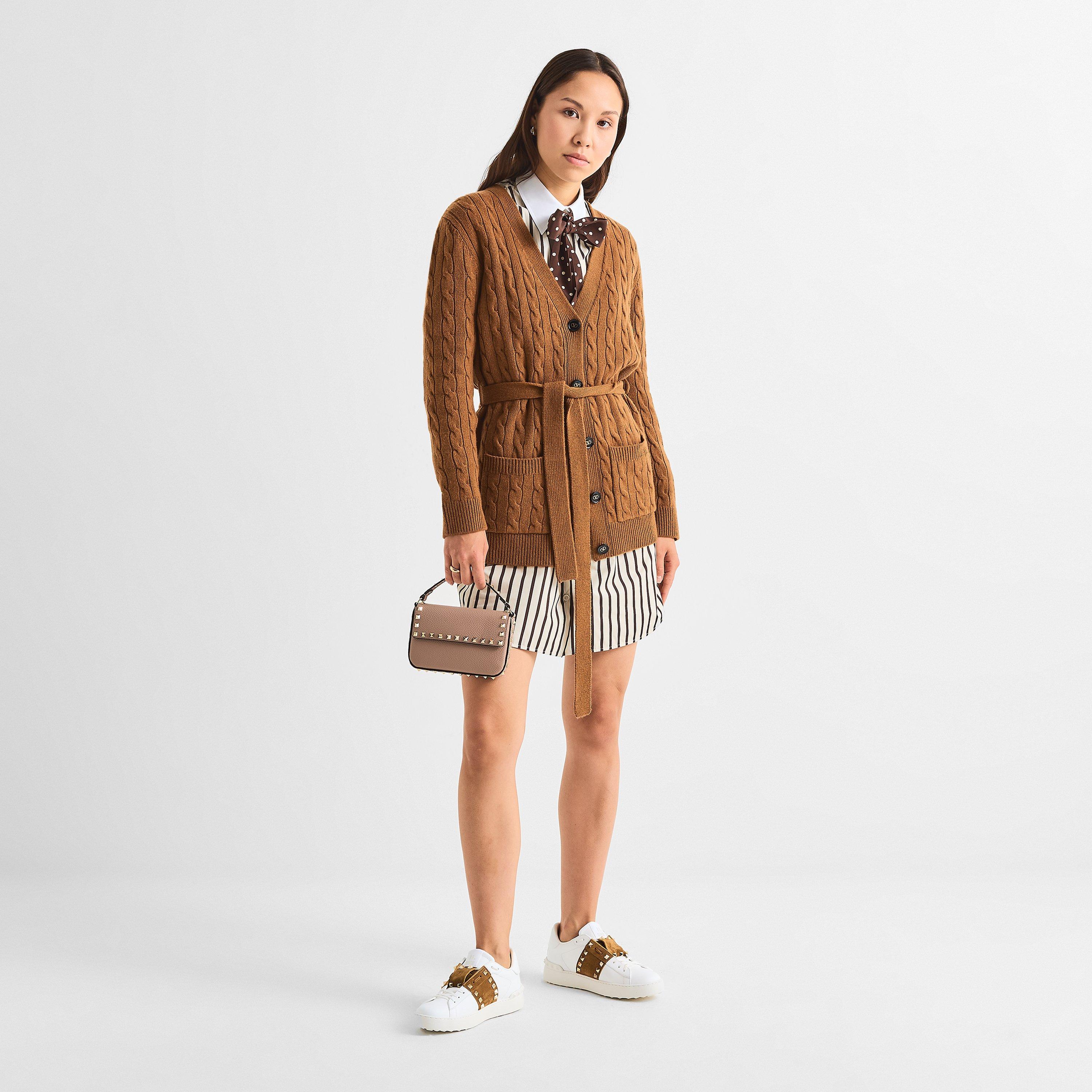 Bianco/Havana - Valentino Garavani - Rockstud Untitled Trainers - 6