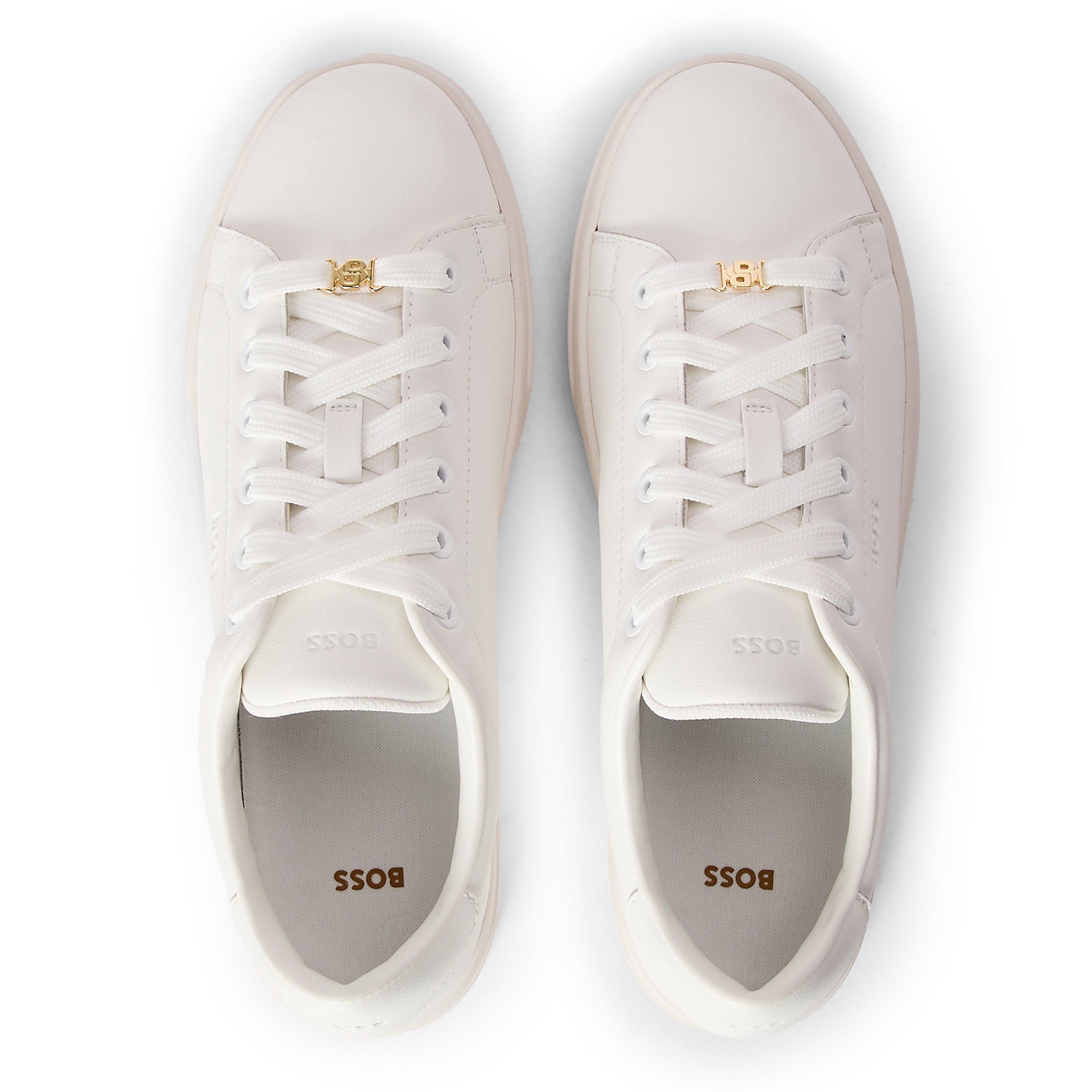 White - Boss - Boss Kieran Tenn Altbb 10228535 01 Low-Top Trainers Womens - 4