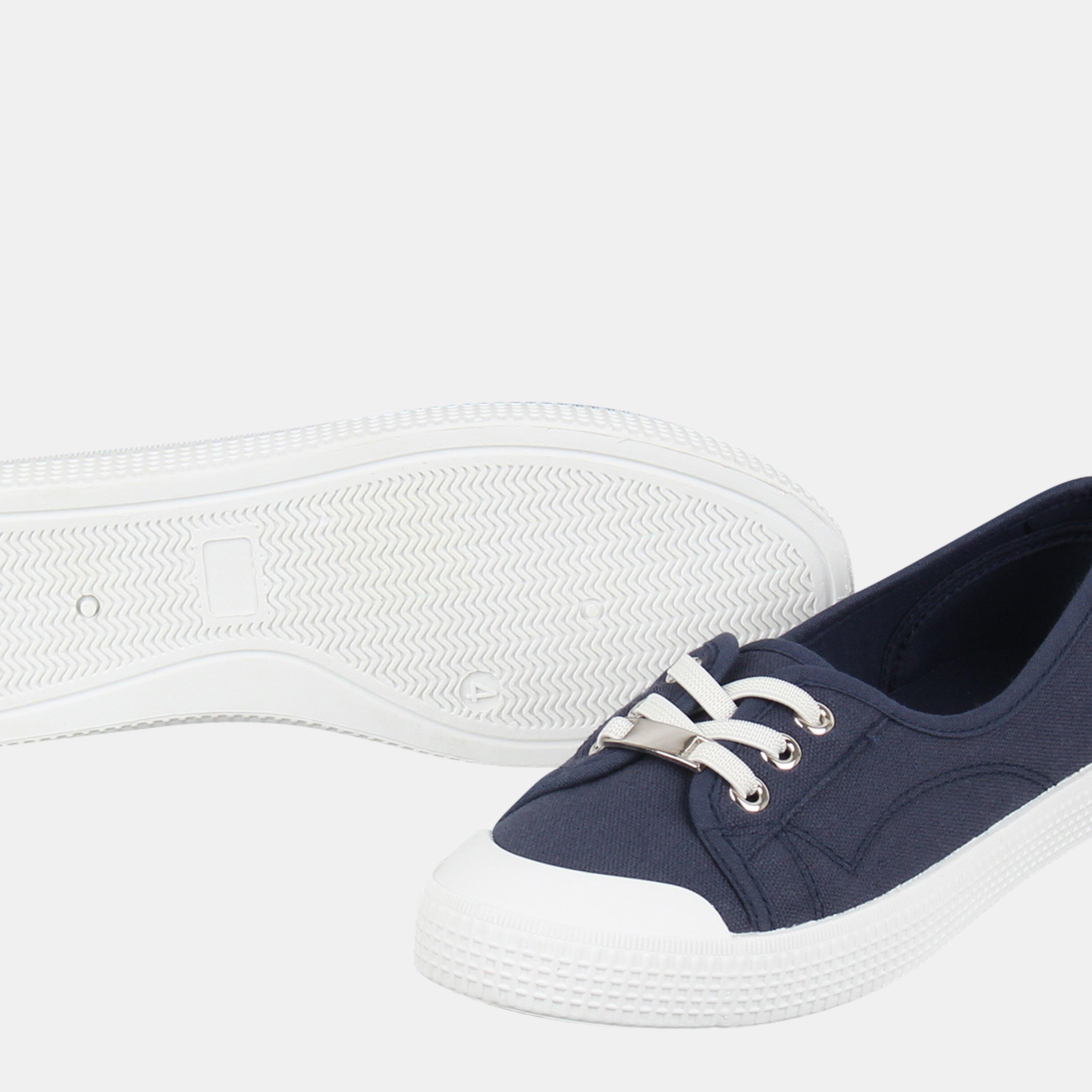 Navy - Miso - Slip On Trainers - 3