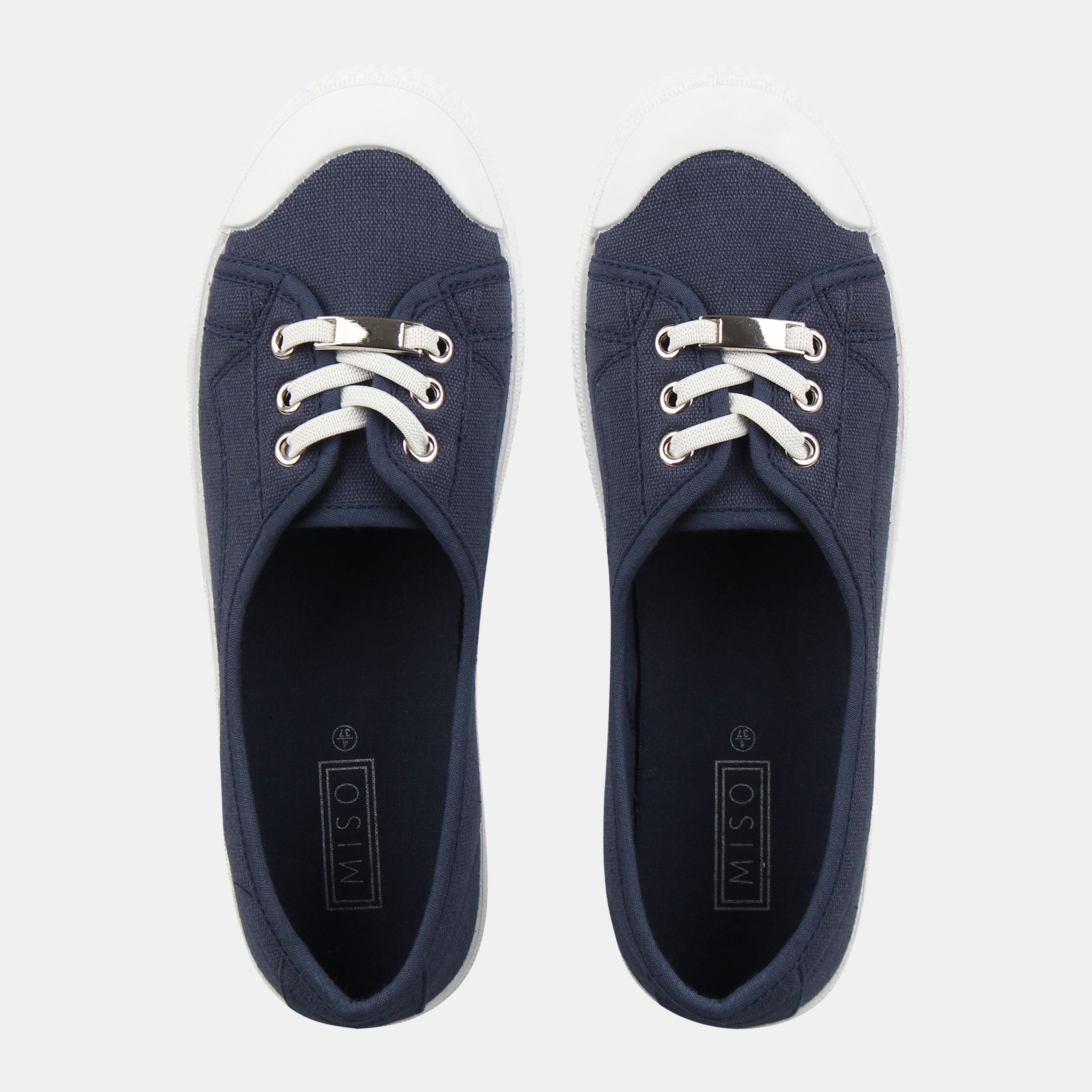 Navy - Miso - Slip On Trainers - 4