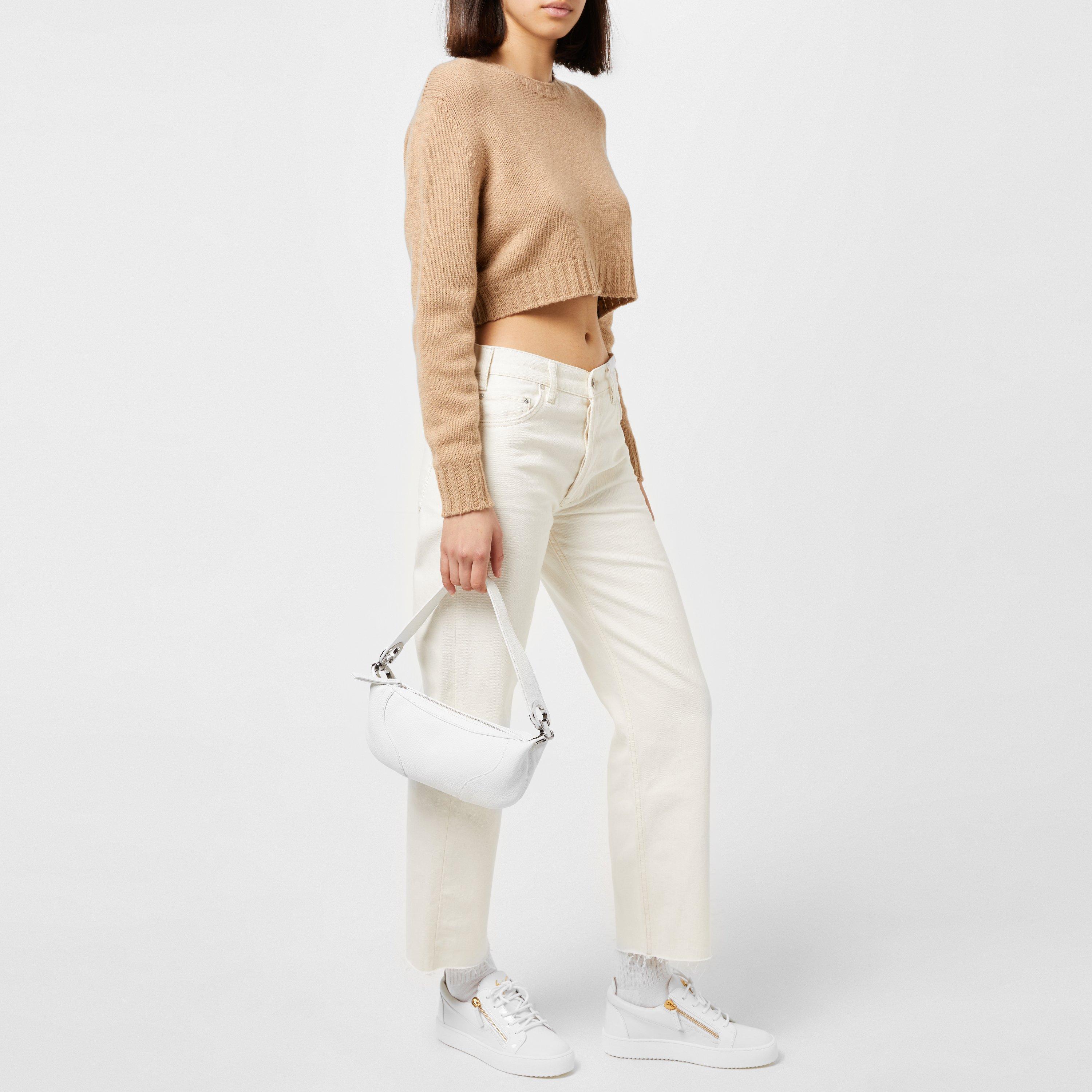 White 86088 - Giuseppe Zanotti - May Leather Low Top Trainers - 7