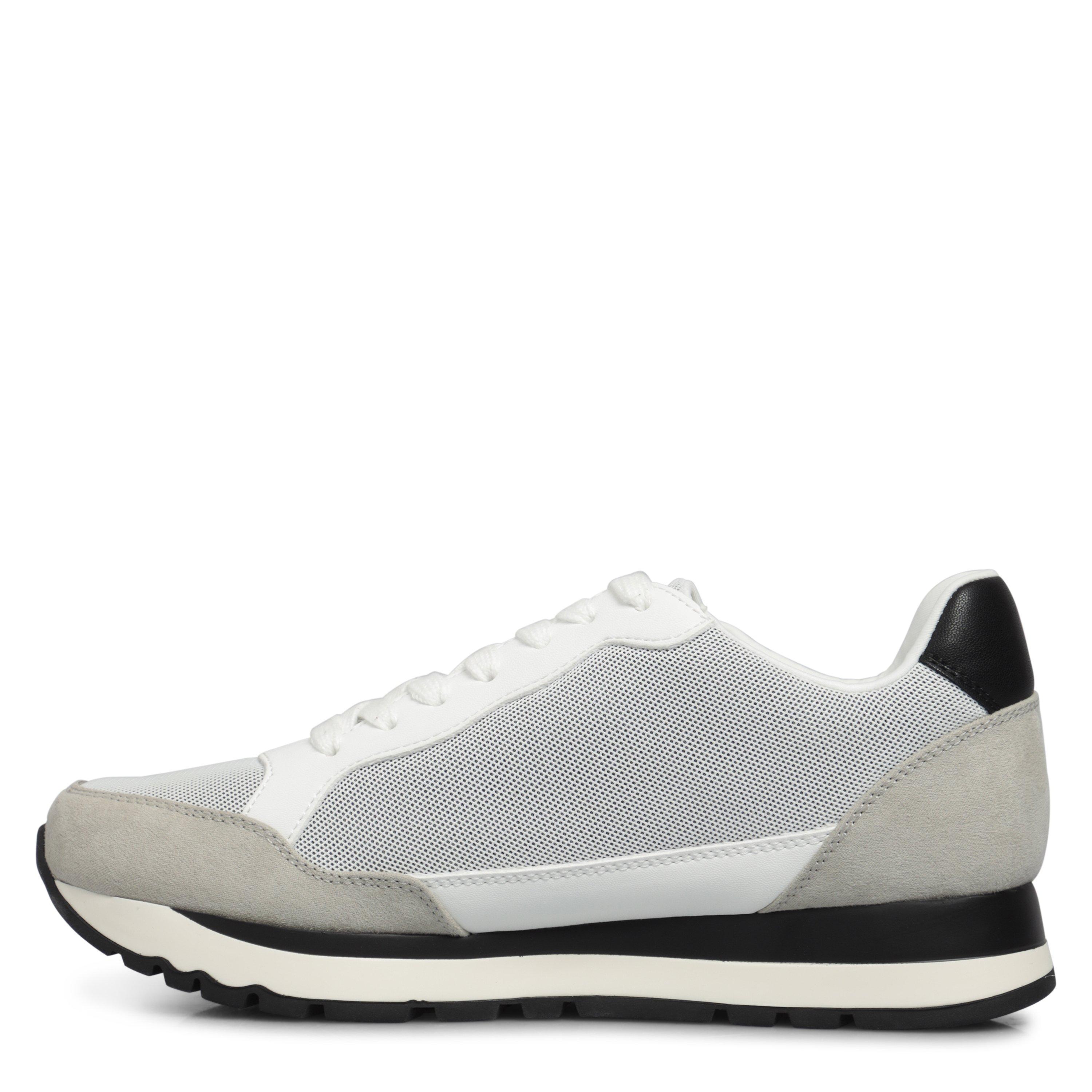 Wht/Blk - DKNY - Women's Jude Lace-Up Trainers - 2