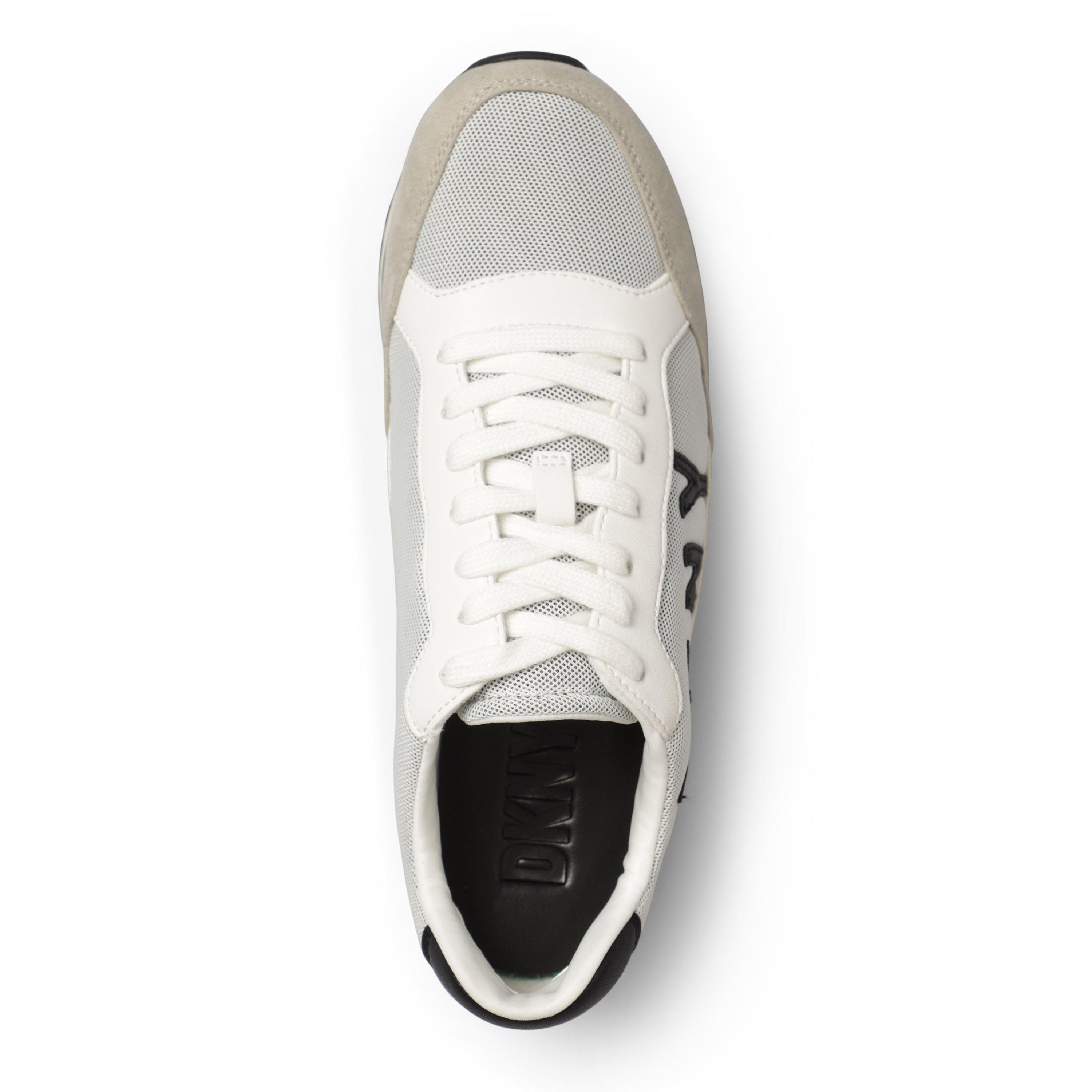 Wht/Blk - DKNY - Women's Jude Lace-Up Trainers - 4