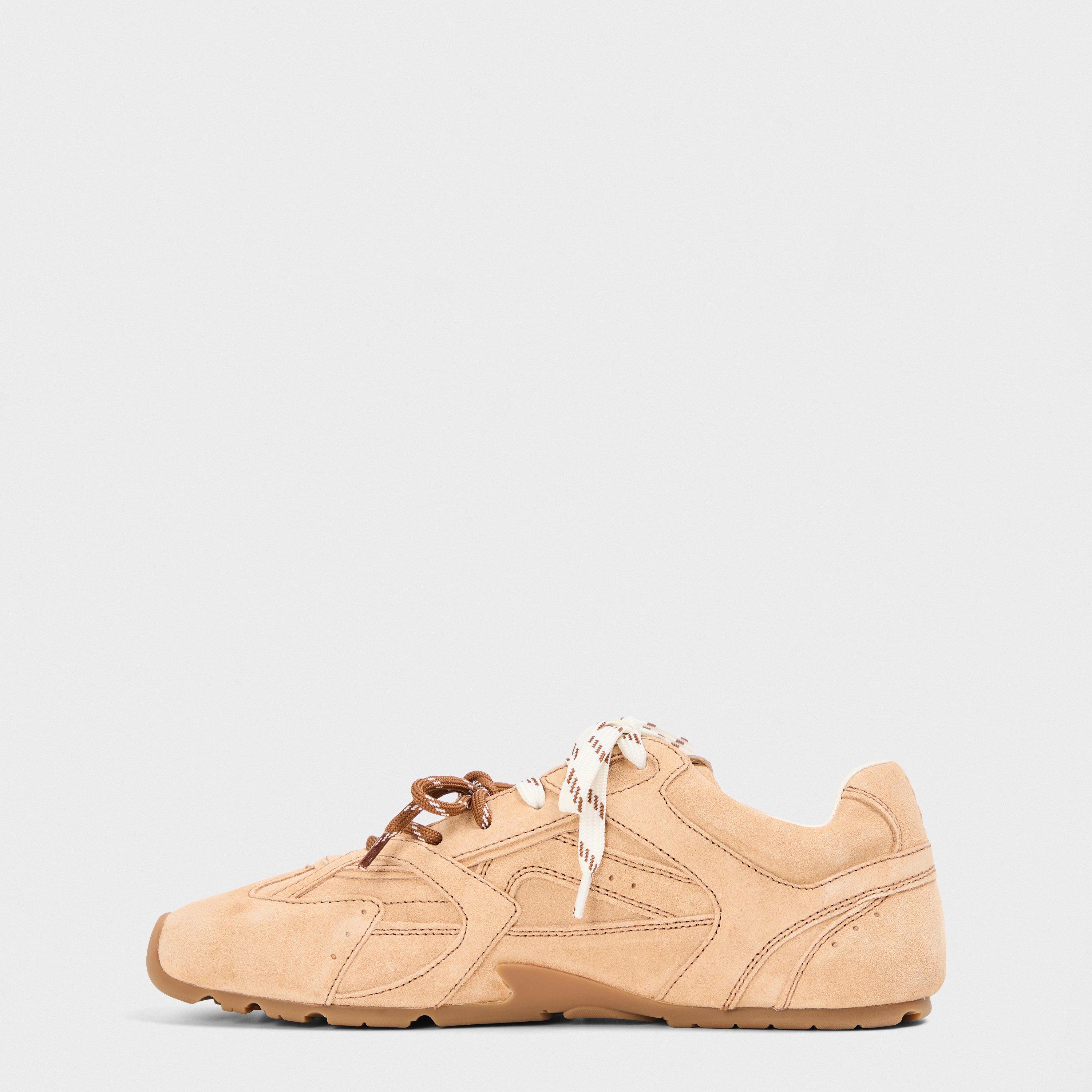 Beige - NOKWOL - Womens Atlas Low-Top Trainers - 2