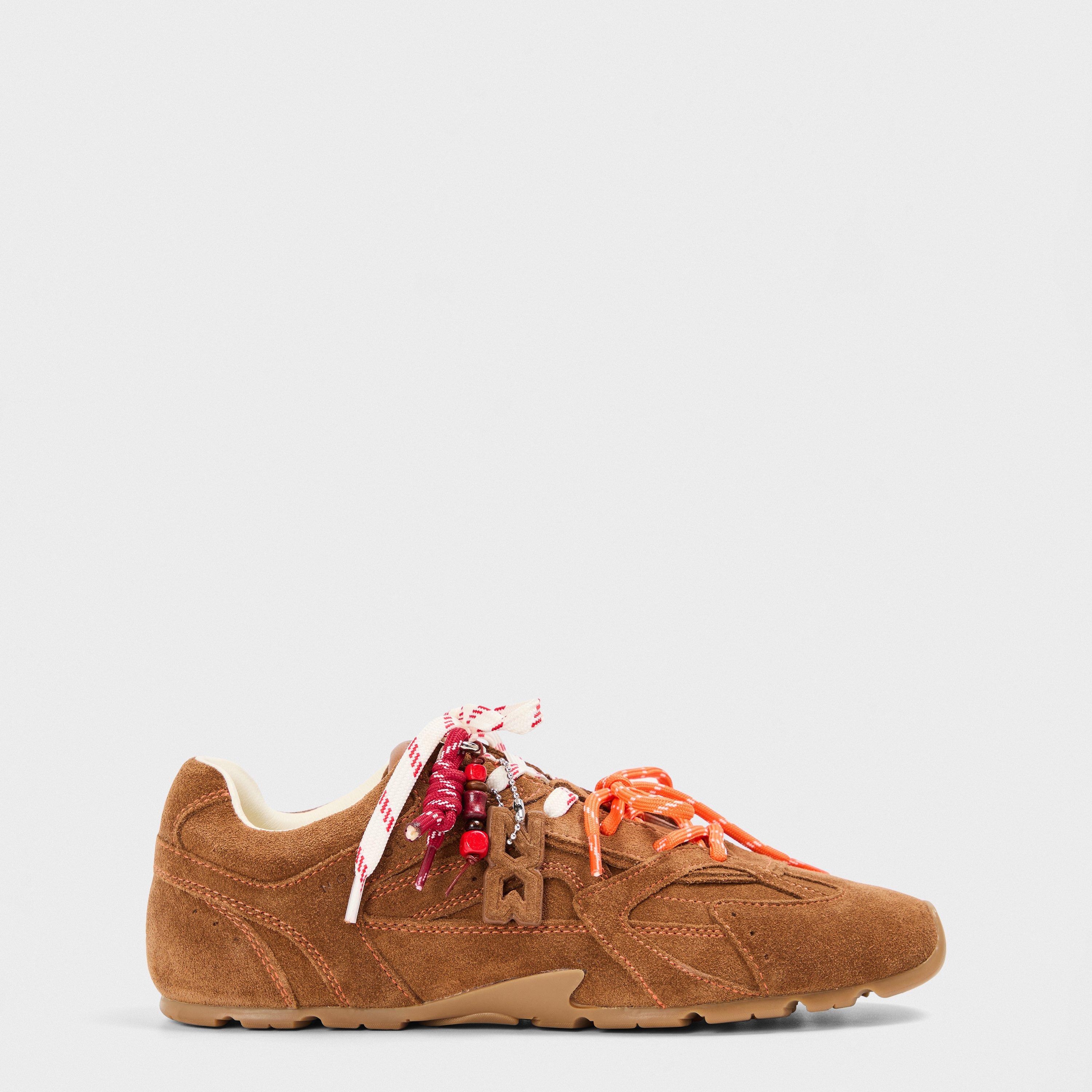 Nokwol Womens Atlas Low-top Trainers In Tan