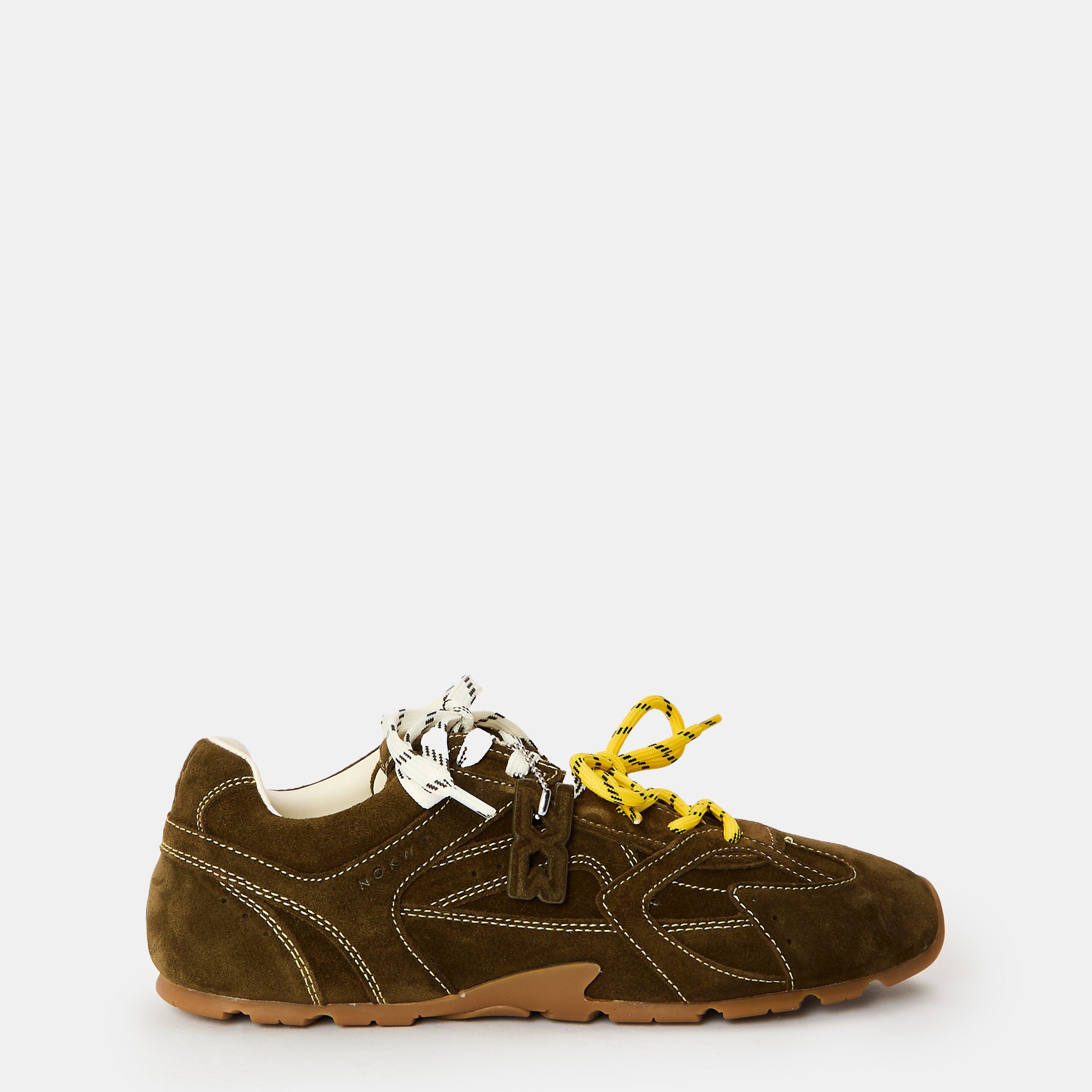 Nokwol Womens Atlas Low-top Trainers In Khaki
