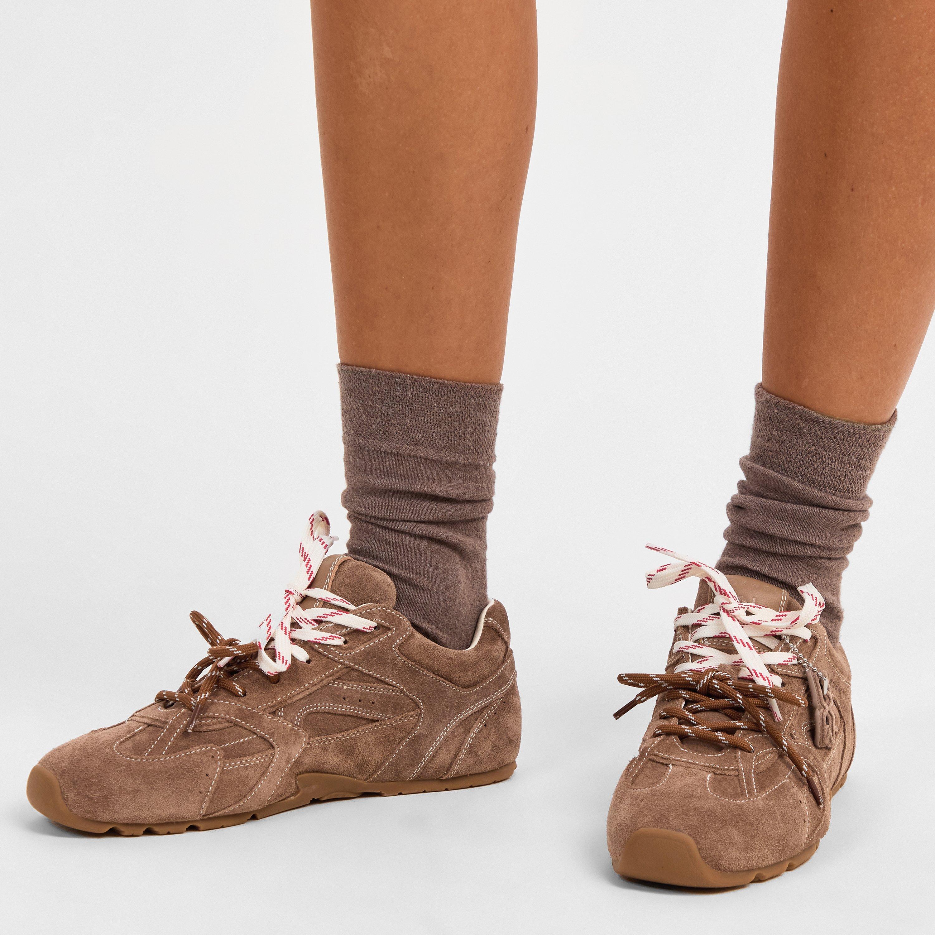 Mushroom - NOKWOL - Womens Atlas Low-Top Trainers - 3