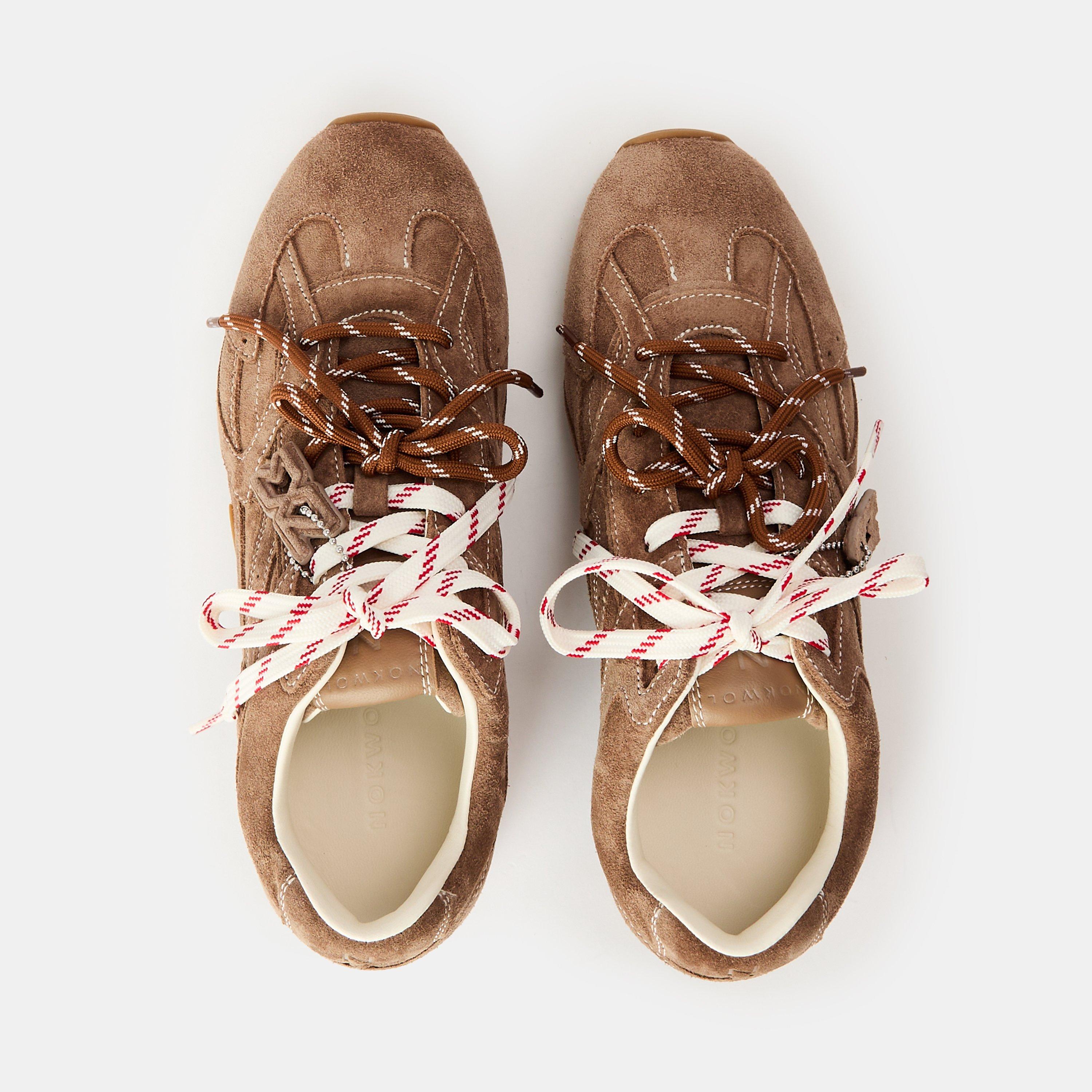 Mushroom - NOKWOL - Womens Atlas Low-Top Trainers - 5