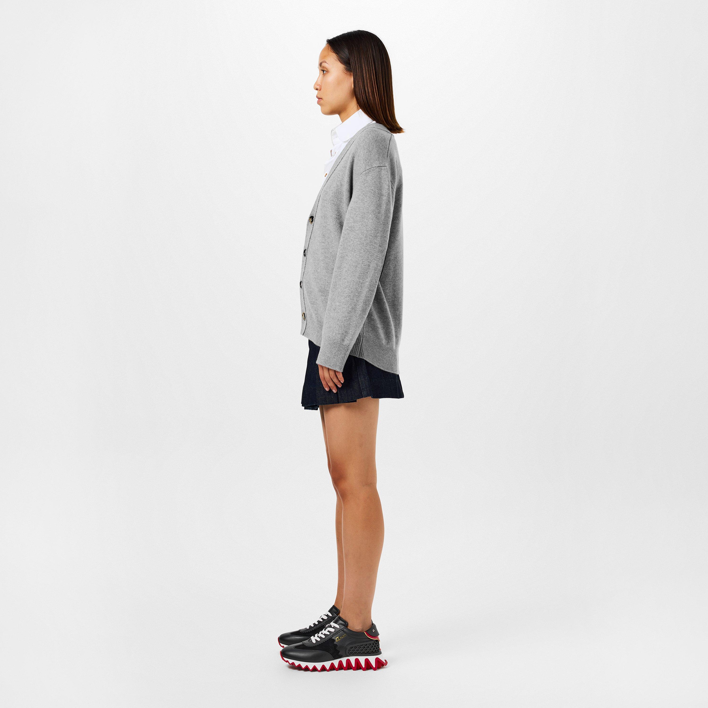 Blk Loubi H358 - Christian Louboutin - Women's Leather Loubishark Trainers - 7