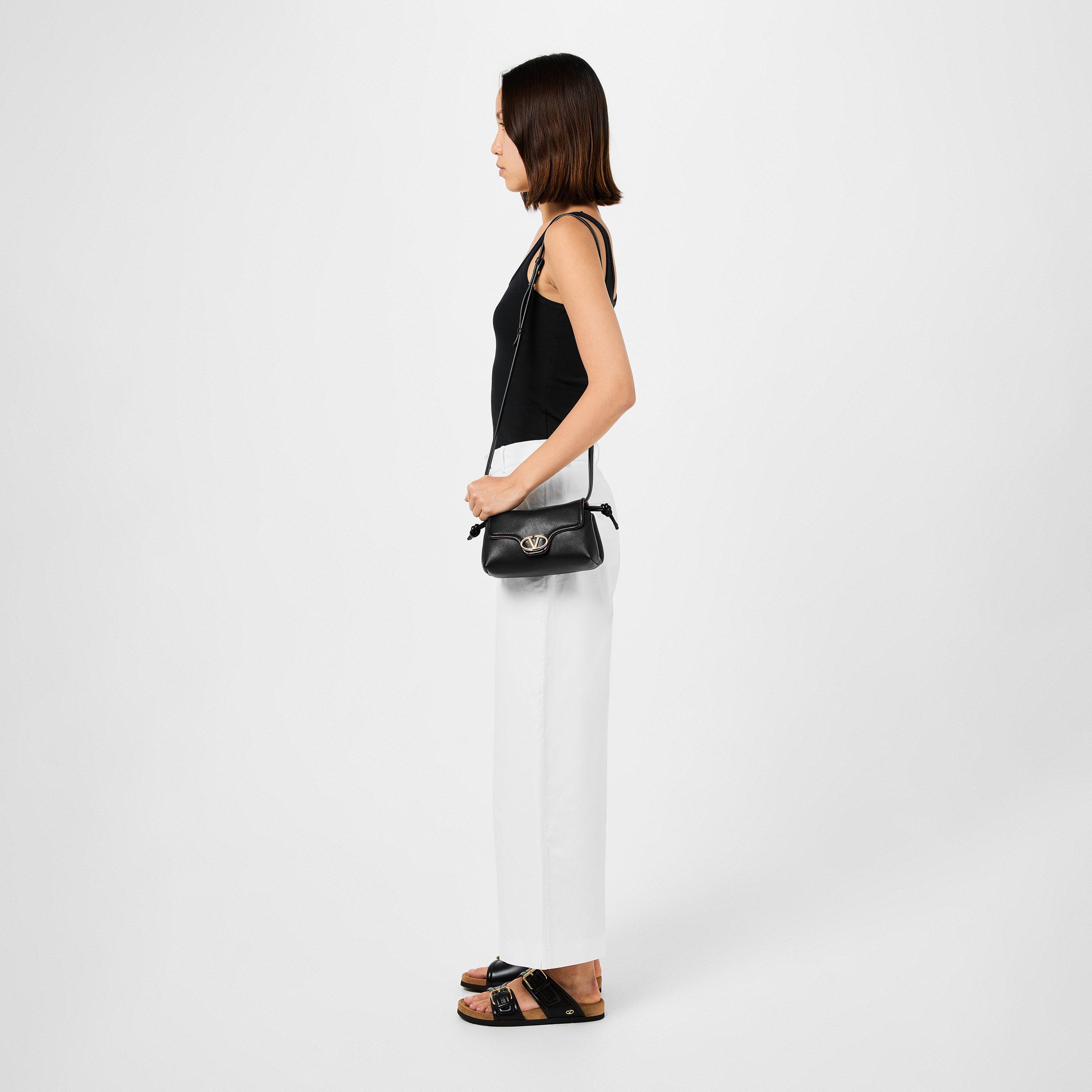 Nero/Sigaro - Valentino Garavani - Fussfriend Calfskin Slides - 6