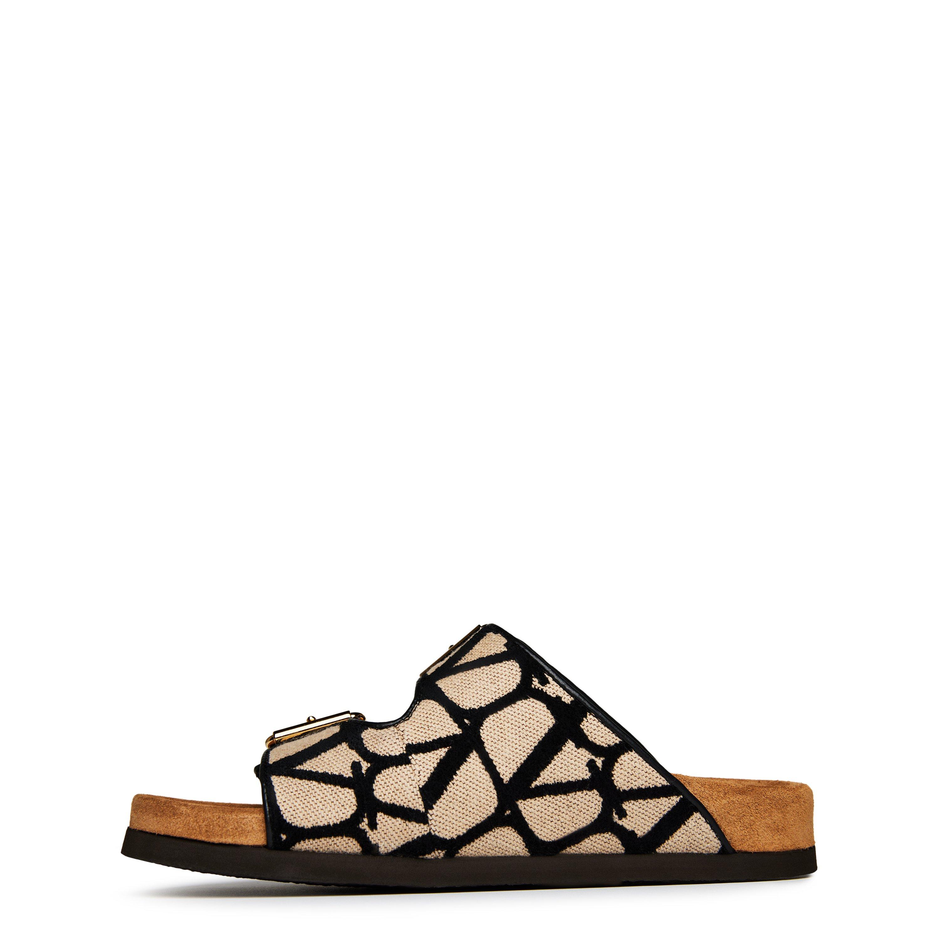 Naturale Nero - Valentino Garavani - Fussfriend Calfskin Slides - 2