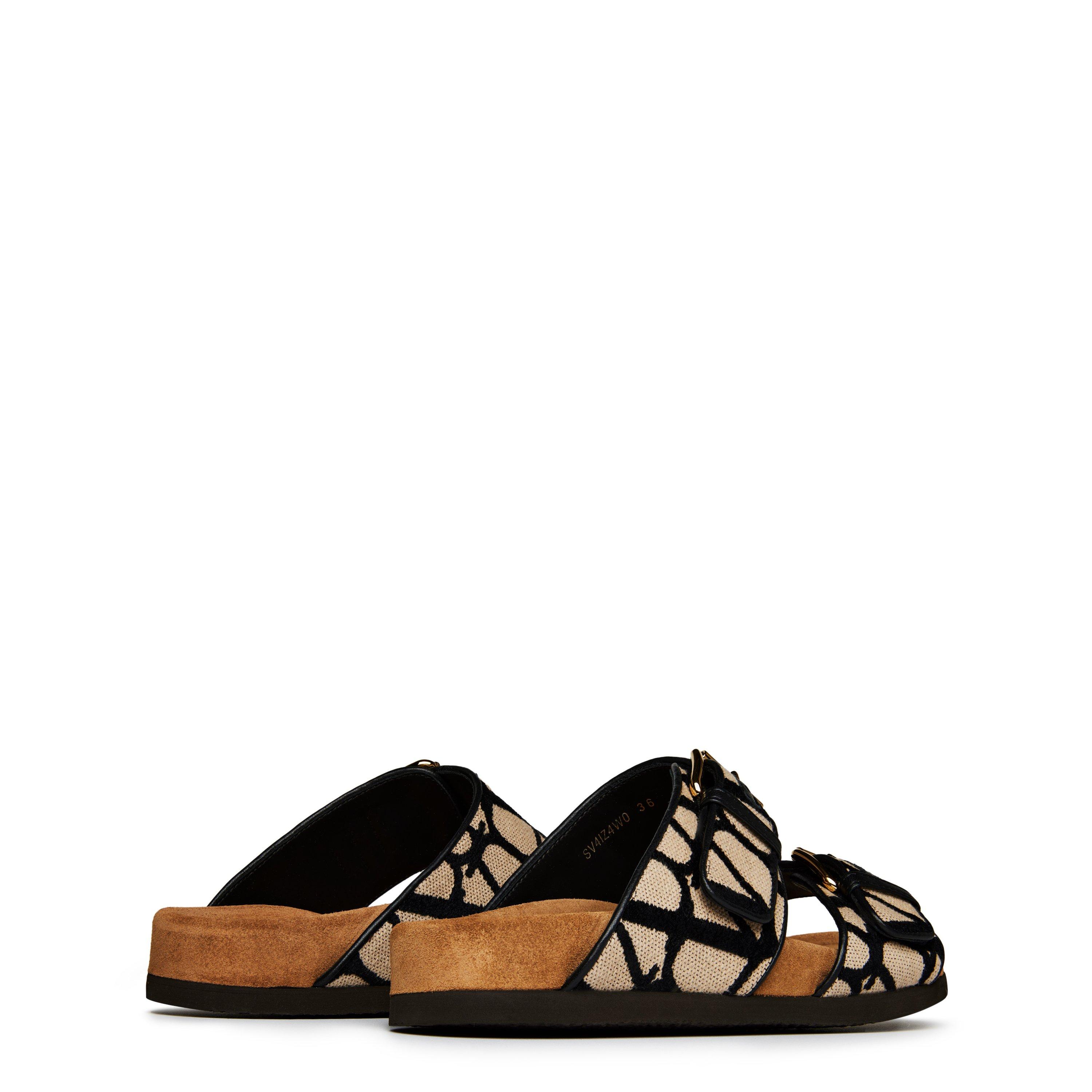 Naturale Nero - Valentino Garavani - Fussfriend Calfskin Slides - 4