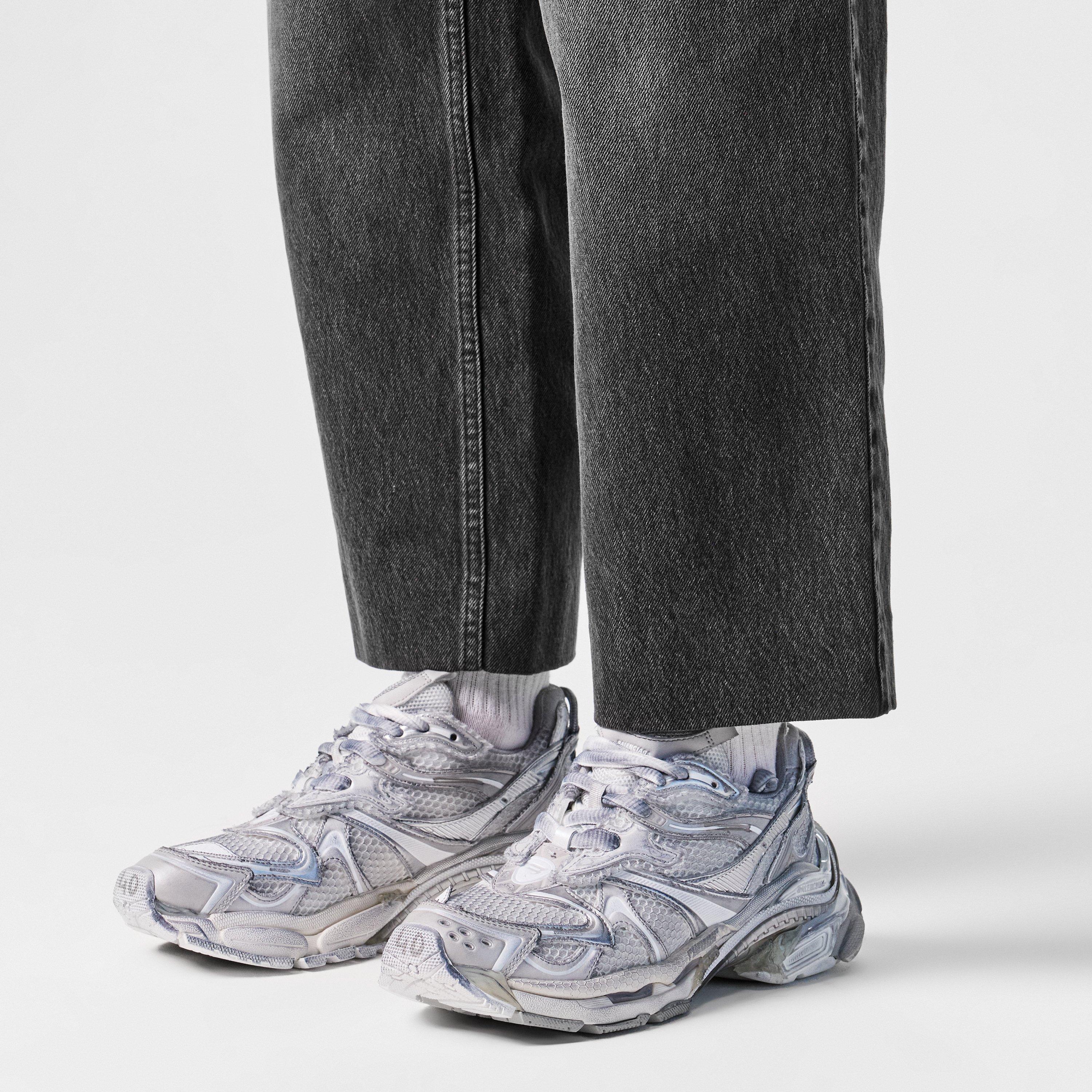 Wht/Slvr/Gry - Balenciaga - Women's Leather Runners - 3