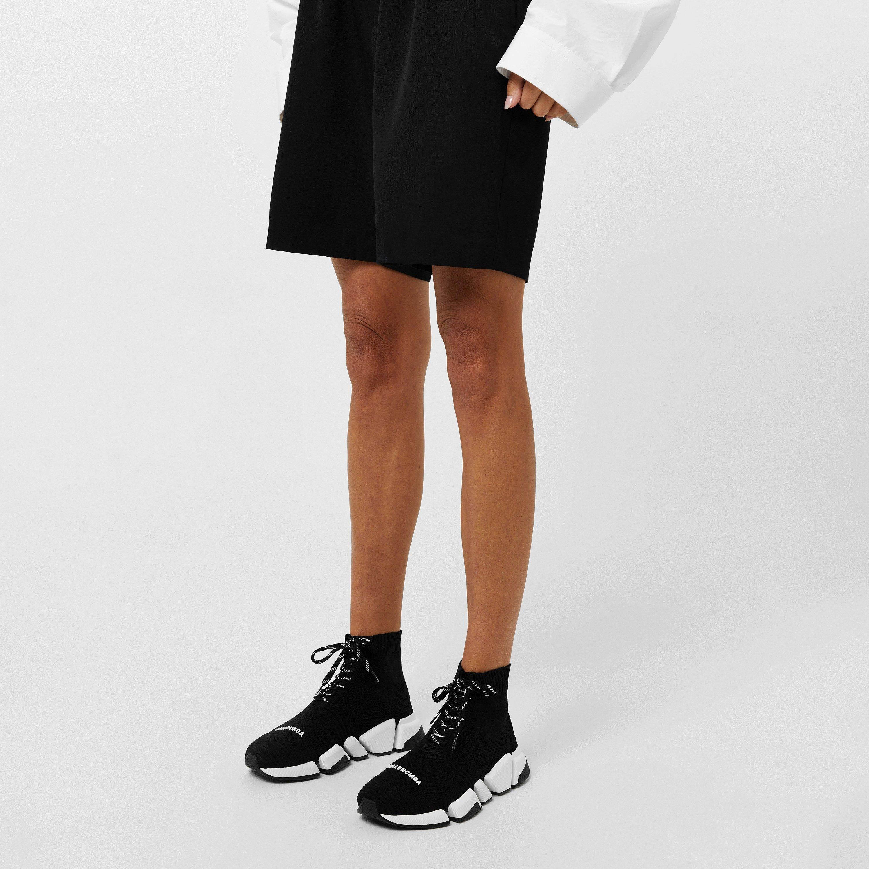 Blk/Wht 1015 - Balenciaga - Speed 2.0 Lace Up Trainers - 2