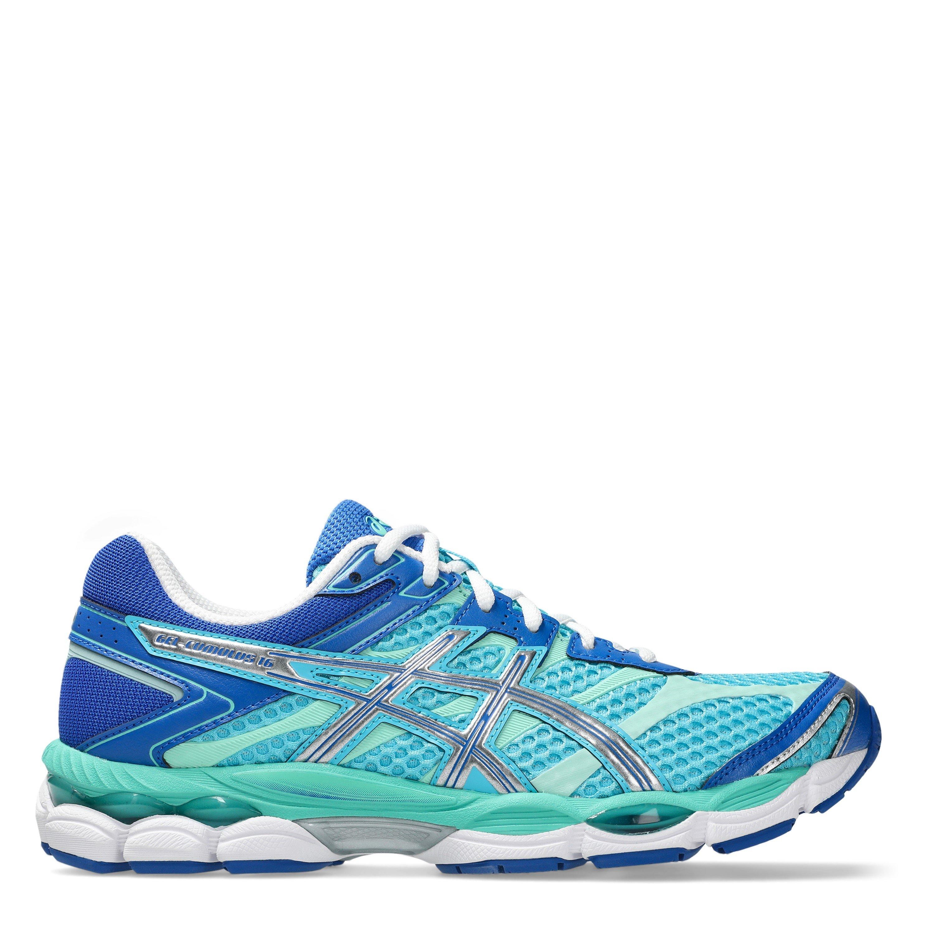 Asics Womens Gel-Cumulus 16 Trainers - Aqua/Pure Slvr - Size 7 (40.5)