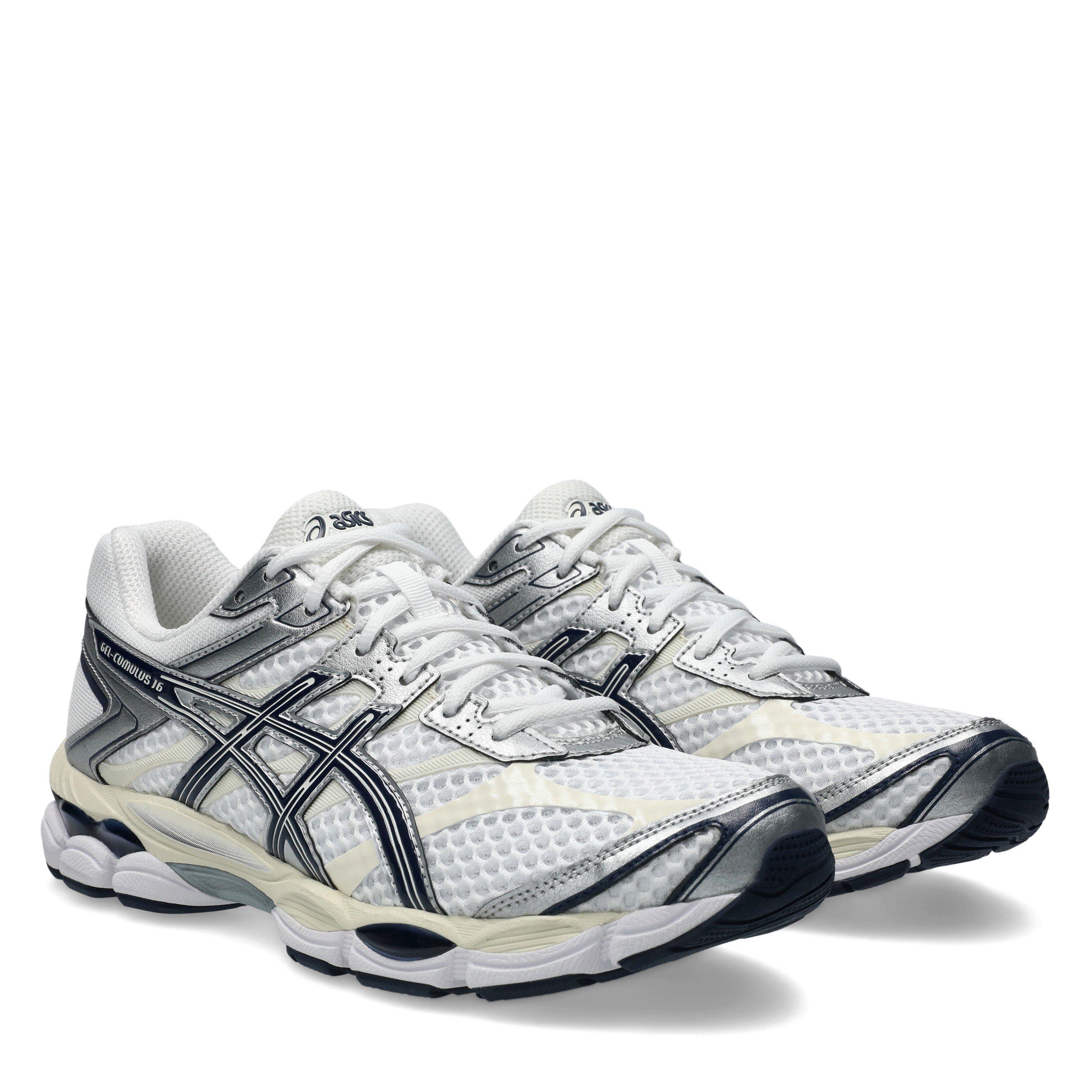 White/Midnight - Asics - Womens Gel-Cumulus 16 Trainers - 4