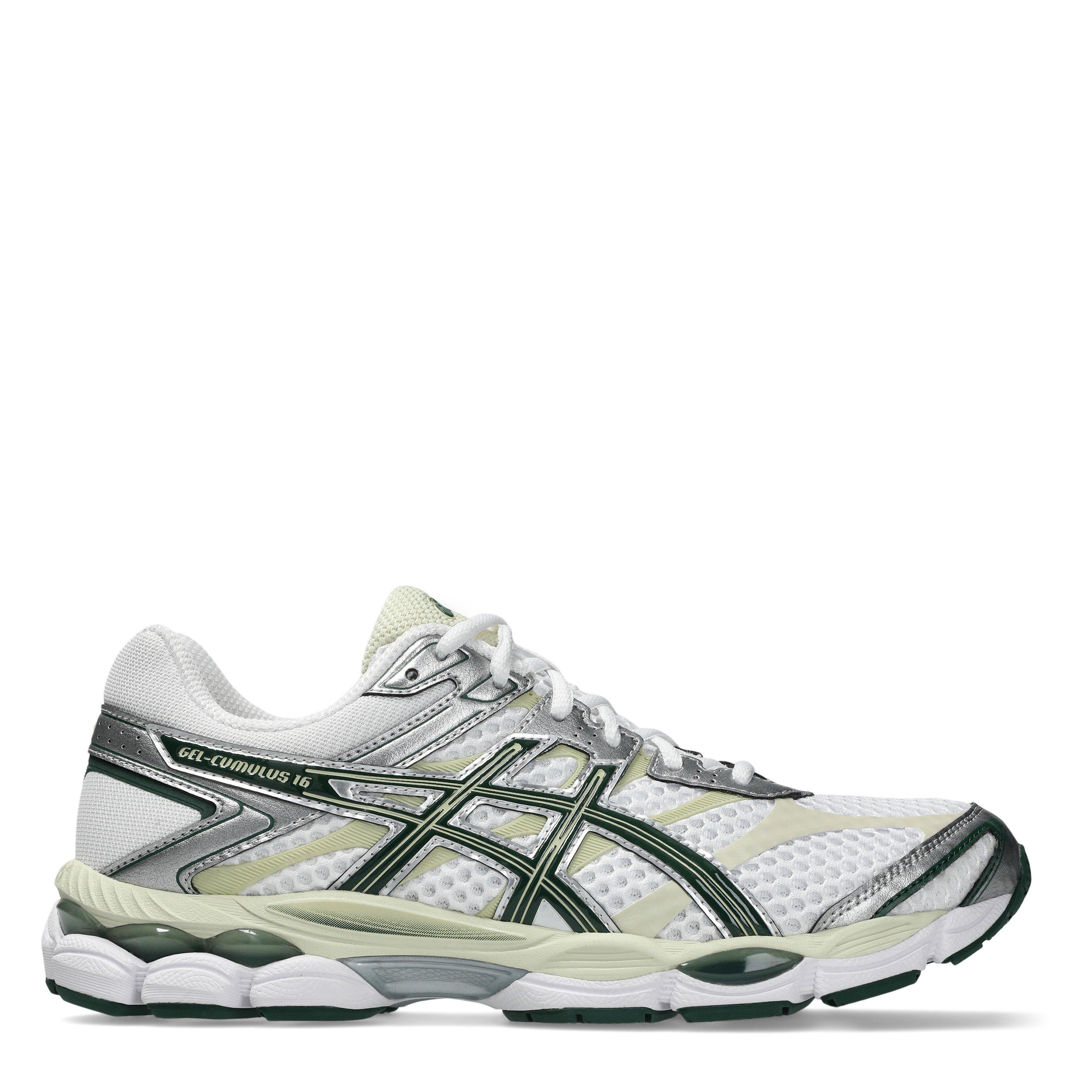 Asics Women's Gel-Cumulus 16 Trainers - White/Forrest - 6 (39.5)