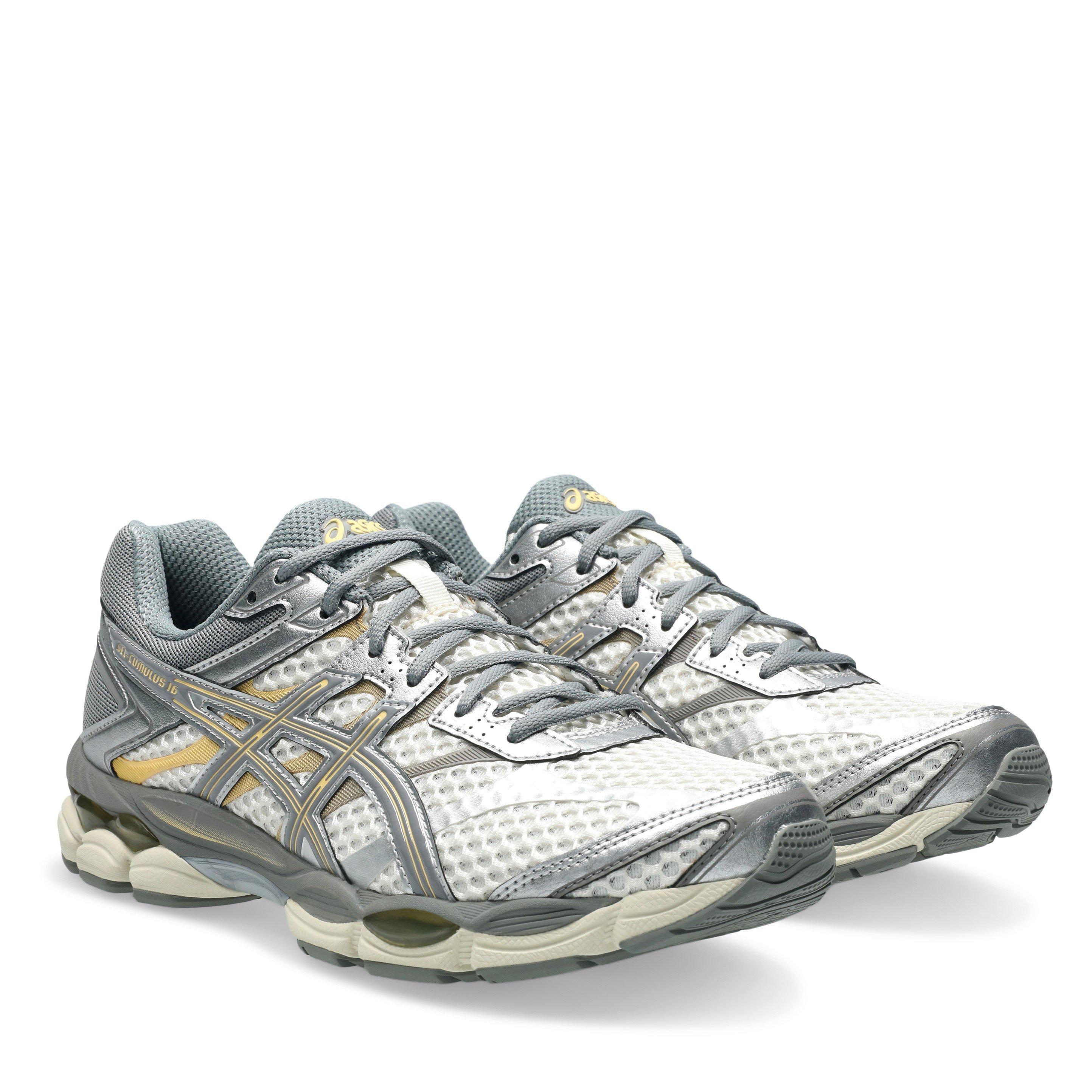 Cream/Clay Grey - Asics - Gel-Cumulus 16 Trainers - 4