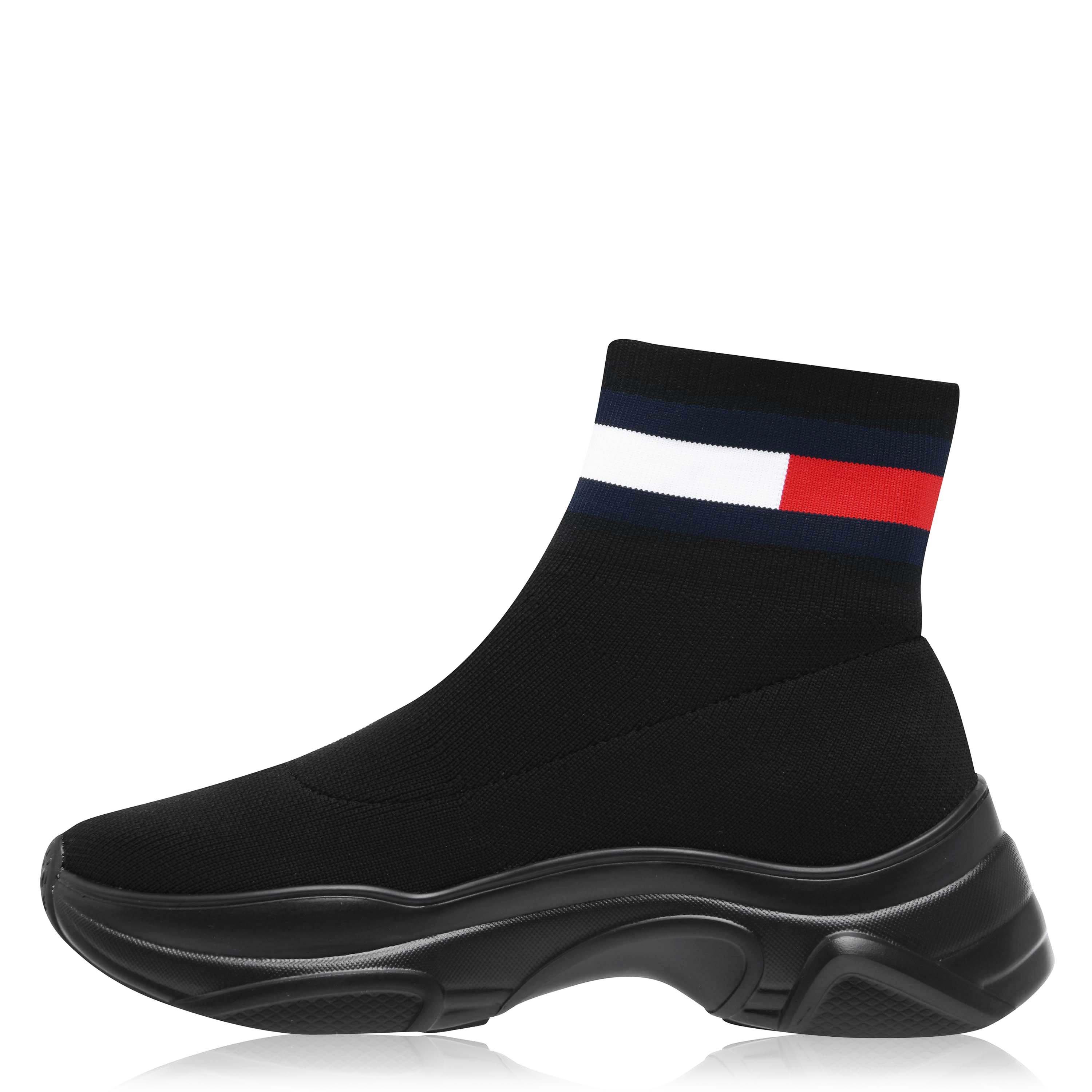 Black Mono - Tommy Jeans - Flat Sock Trainers - 3