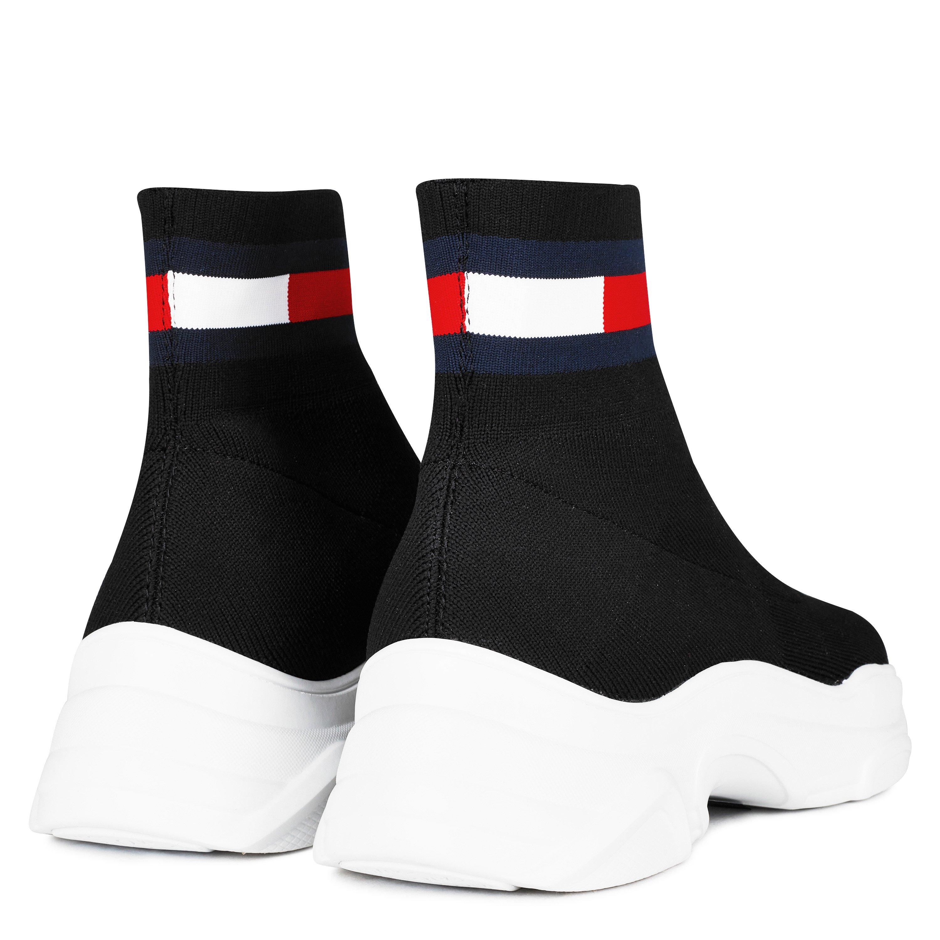Black Wht - Tommy Jeans - Sock Trainers - 4
