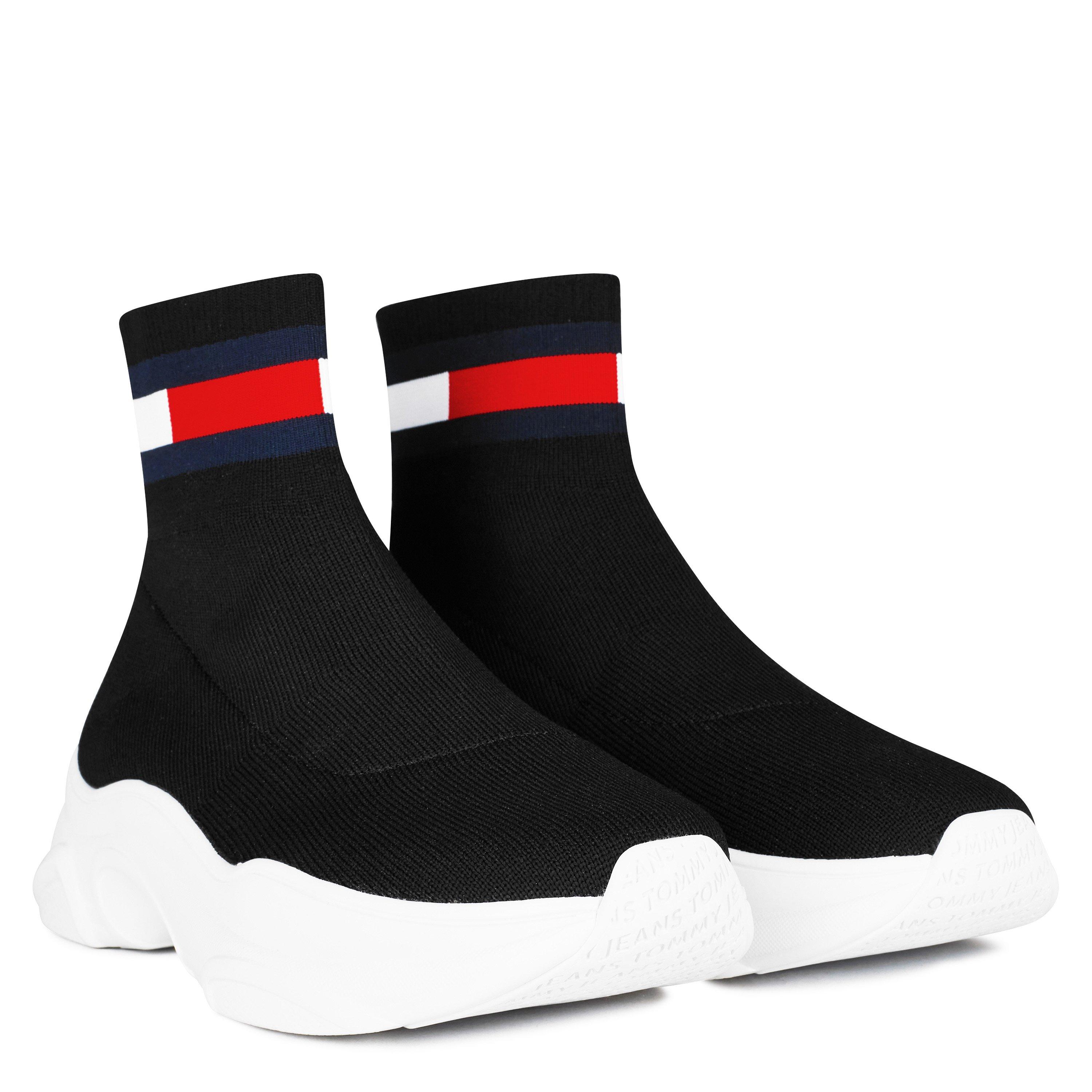 Black Wht - Tommy Jeans - Sock Trainers - 5