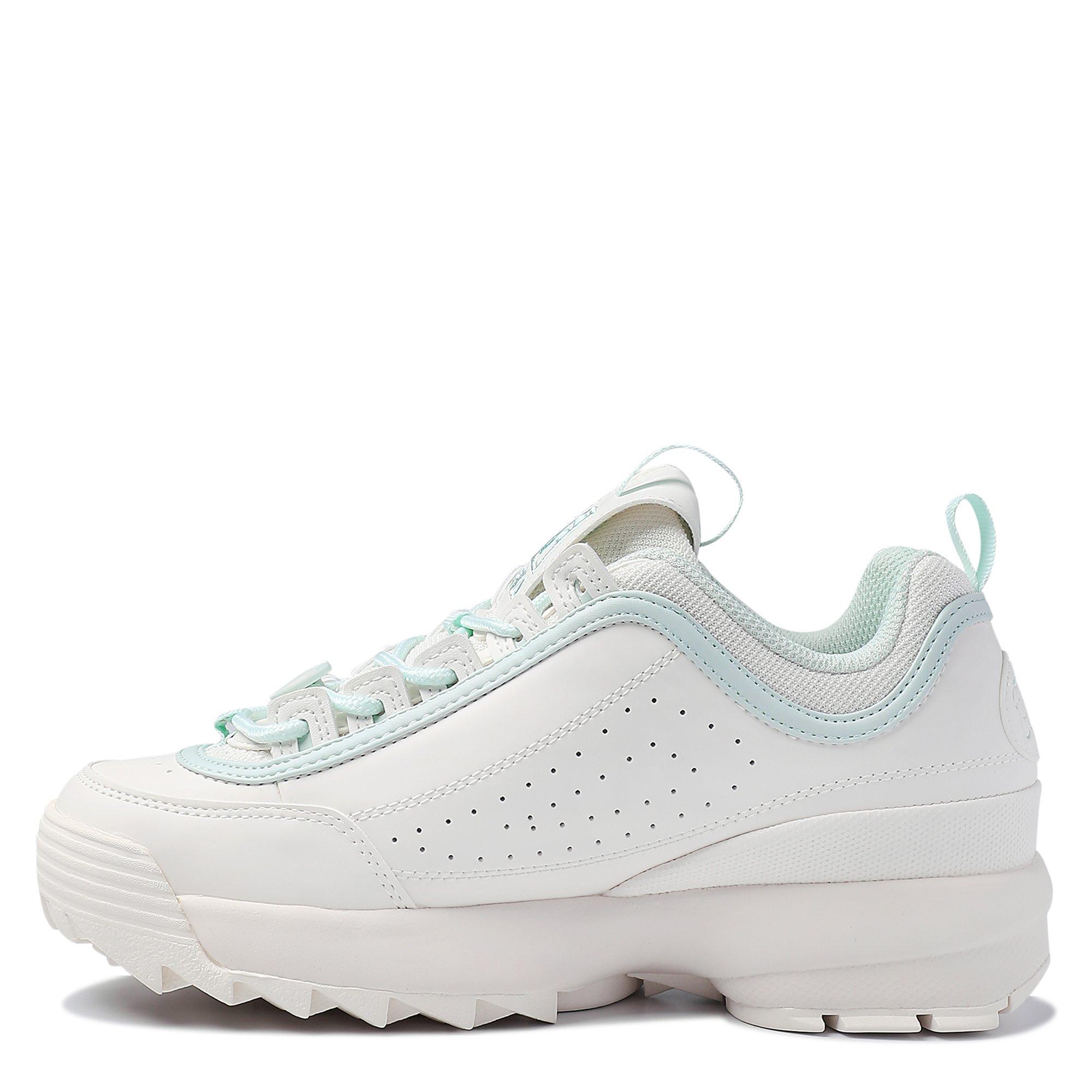 WHT/GRN/WHT - Fila - FILA x Powerpuff Girls Disruptor 2 Womens Sneakers - 3